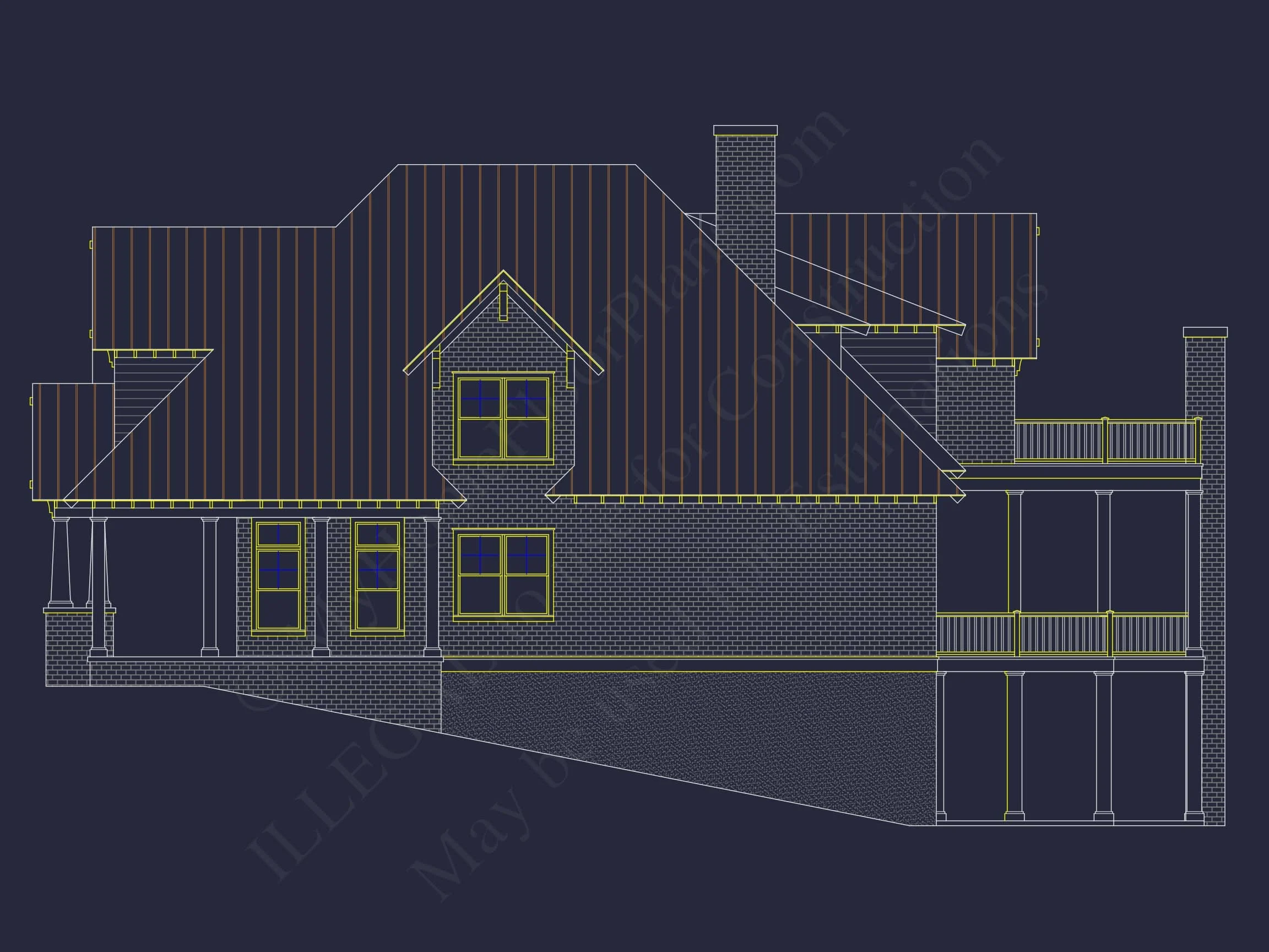 16-1746 HOUSE PLAN - Luxurious House Plan with 5 Bedrooms, CAD Designs, and Modern Features 4 Luxurious house Plan with 5 Bedrooms, CAD Designs, and Modern Features