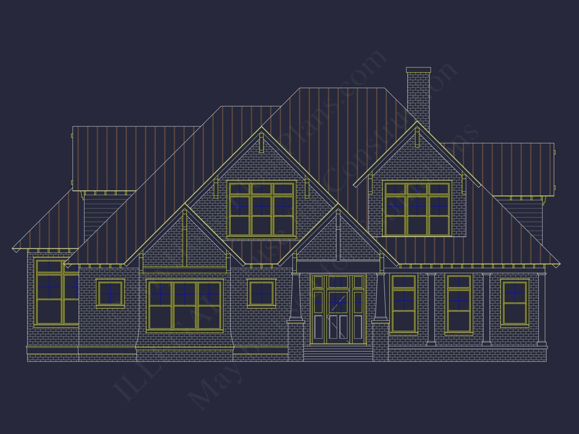 Luxurious house Plan with 5 Bedrooms, CAD Designs, and Modern Features