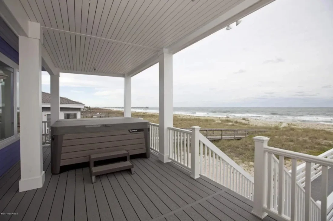 Modern Beach house Floor Plan with CAD Blueprint Designs