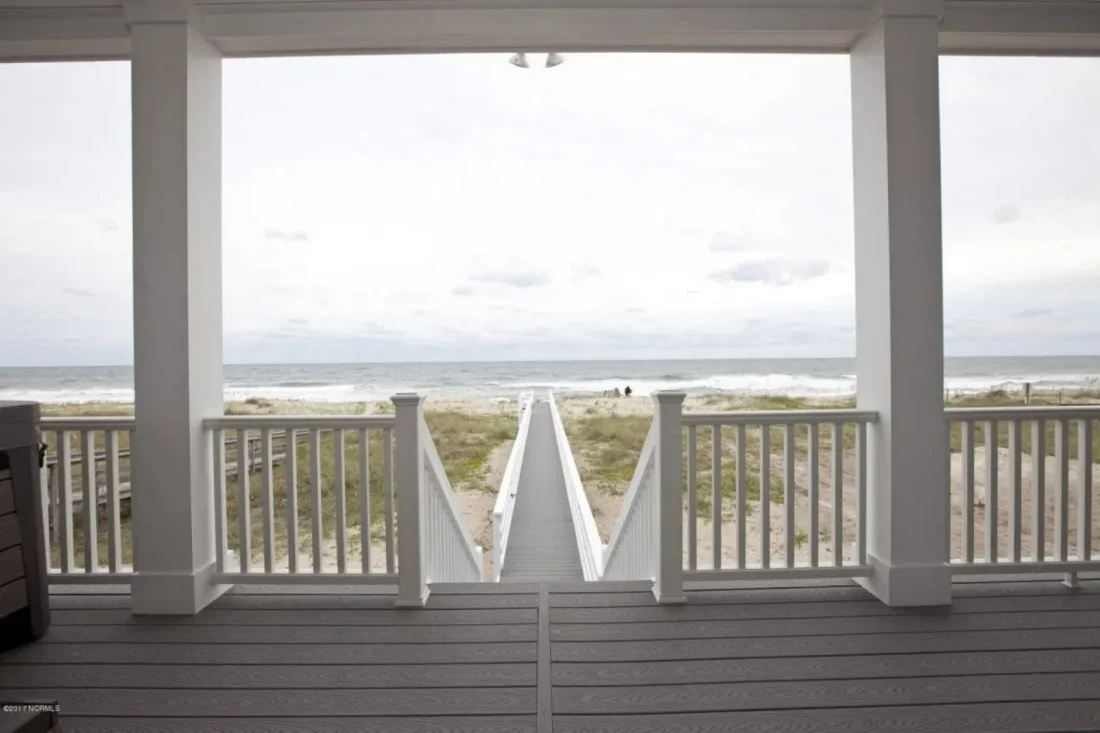 Modern Beach house Floor Plan with CAD Blueprint Designs