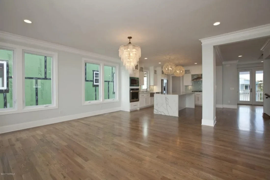 Modern Beach house Floor Plan with CAD Blueprint Designs