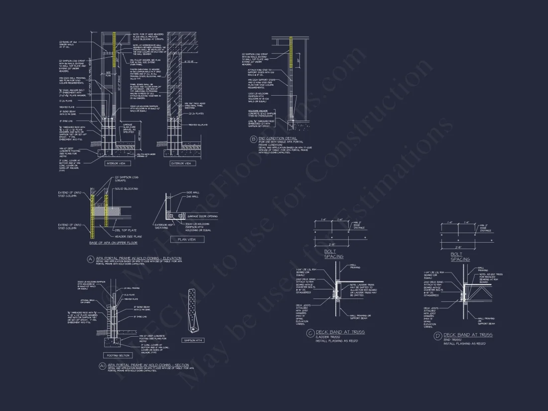 Coastal house Floor Plan - Modern Architecture Blueprint Designs