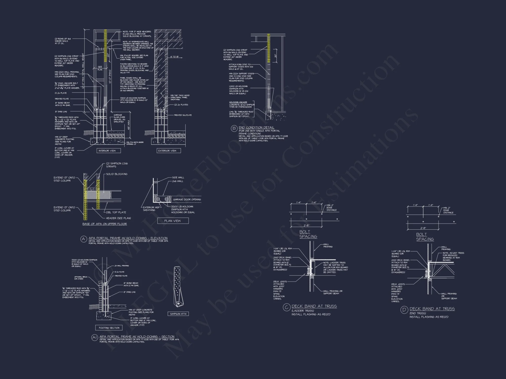 Coastal house Floor Plan - Modern Architecture Blueprint Designs
