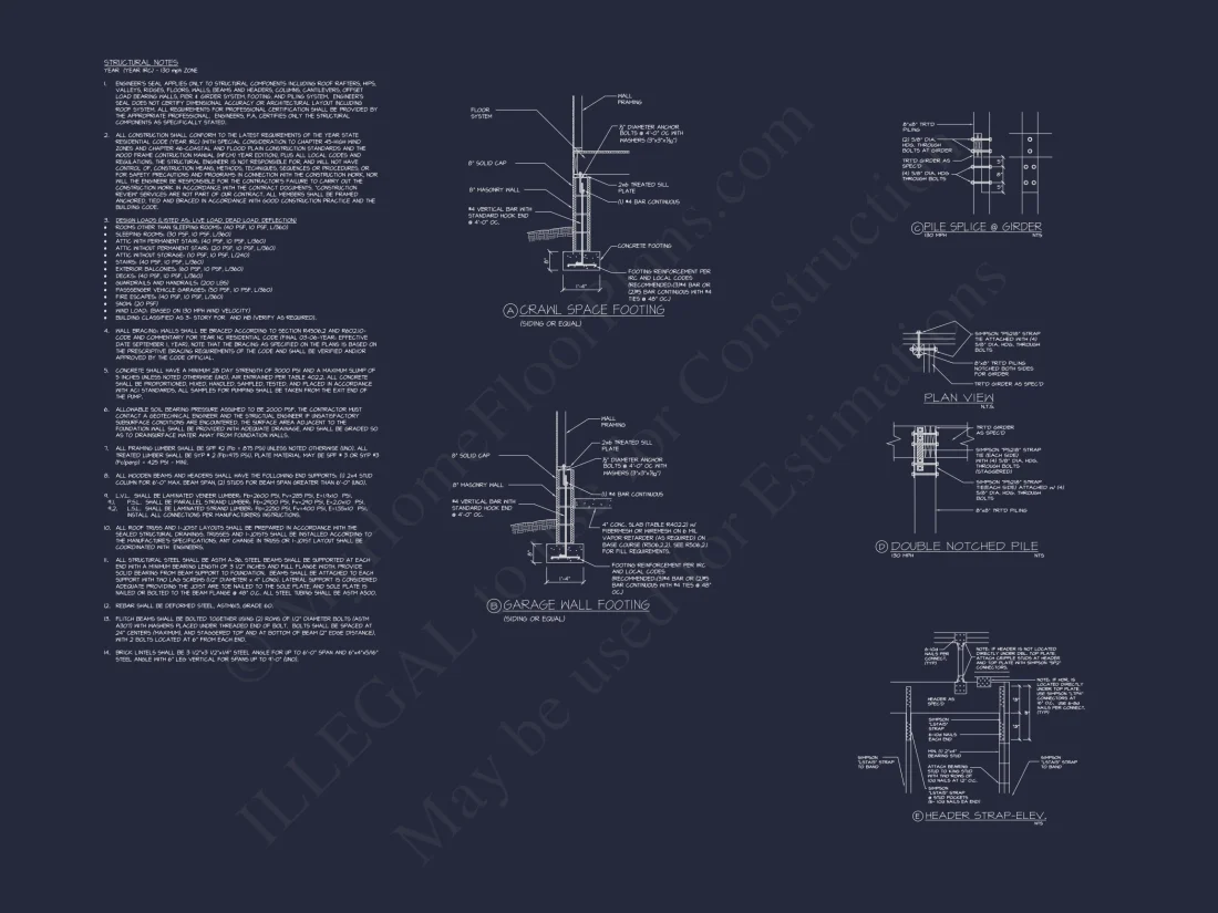 Coastal house Floor Plan - Modern Architecture Blueprint Designs