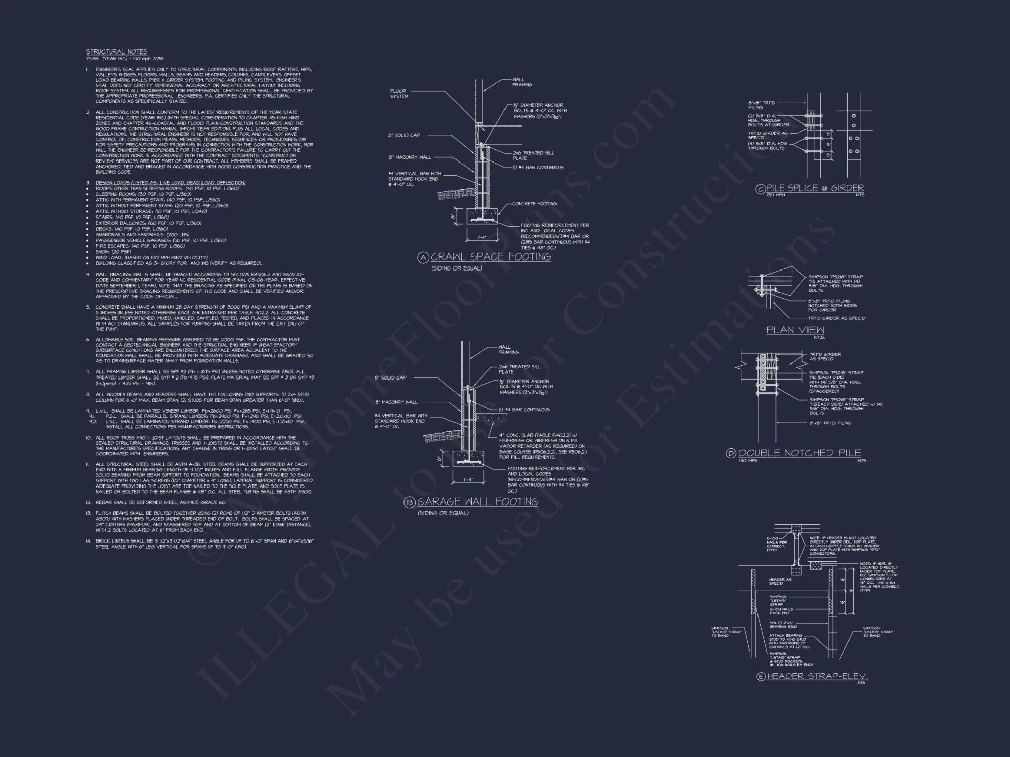 Coastal house Floor Plan - Modern Architecture Blueprint Designs
