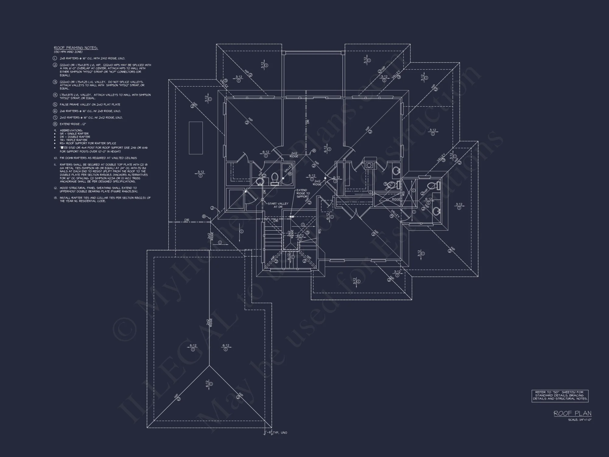 Coastal house Floor Plan - Modern Architecture Blueprint Designs