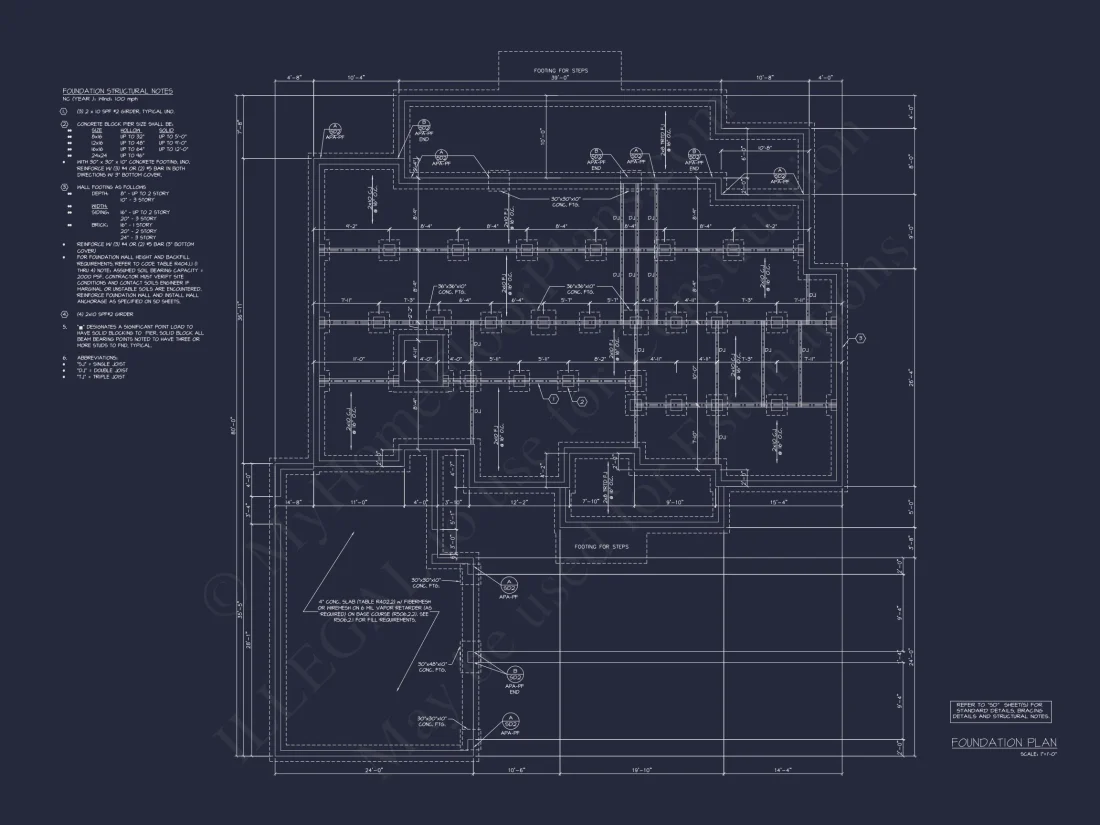 Coastal house Floor Plan - Modern Architecture Blueprint Designs
