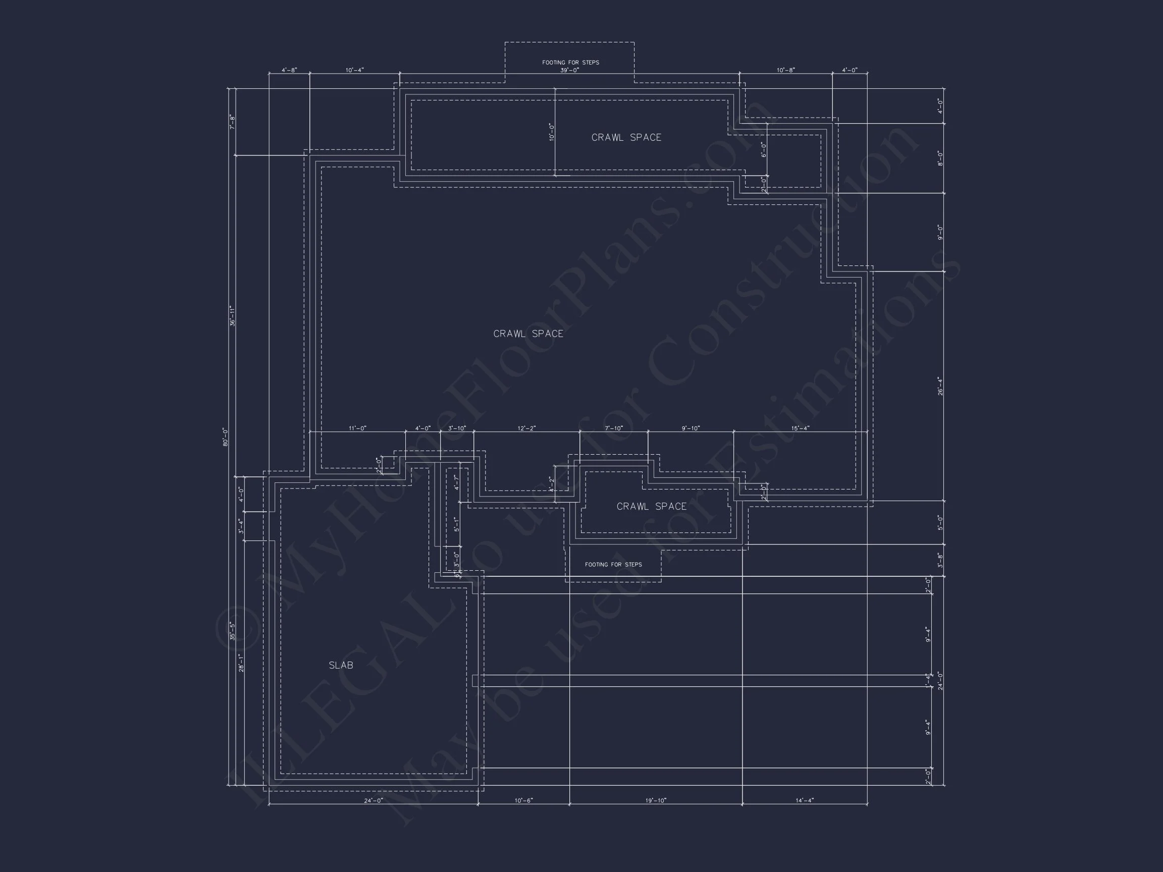 Coastal house Floor Plan - Modern Architecture Blueprint Designs
