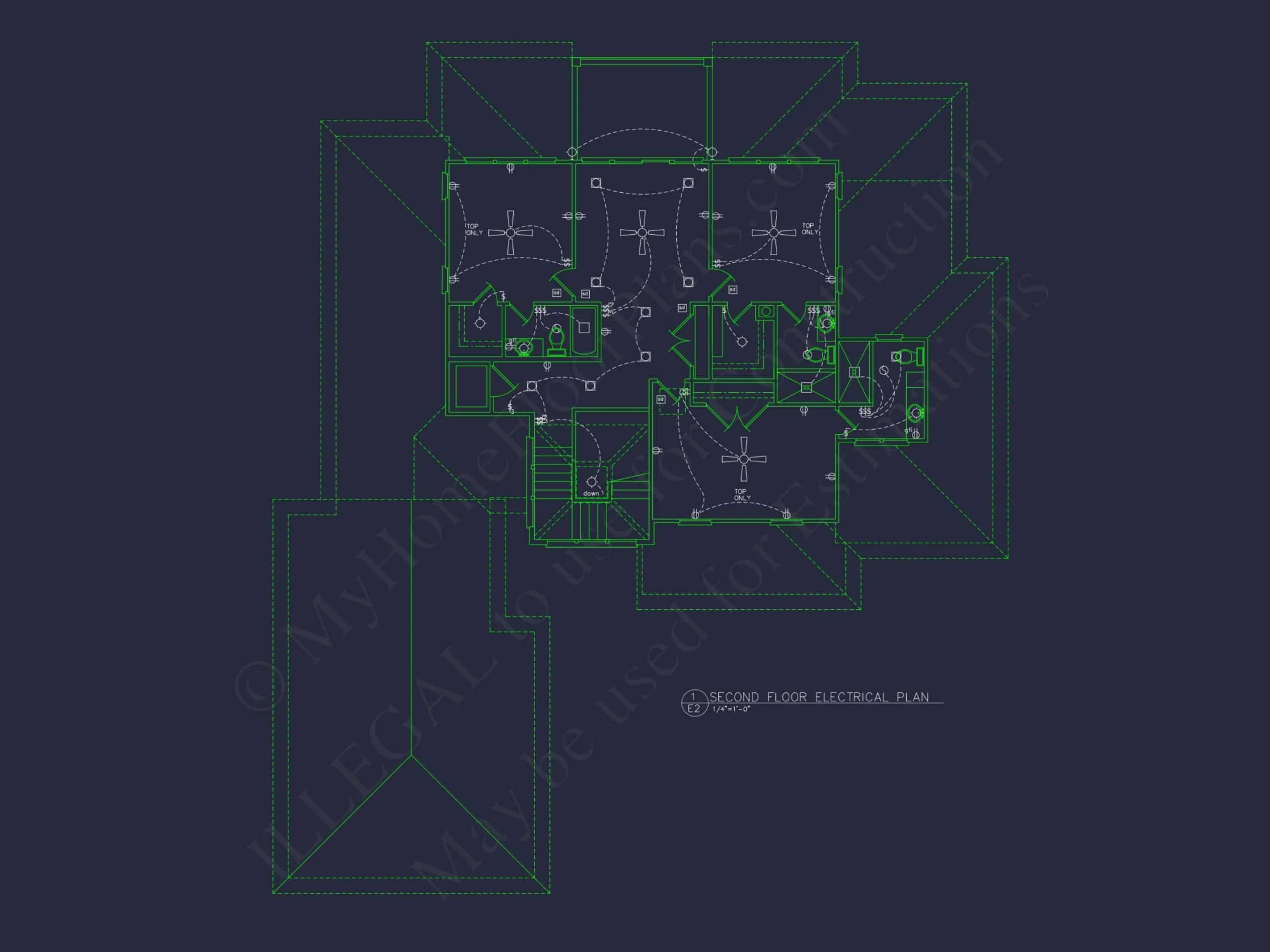 Coastal house Floor Plan - Modern Architecture Blueprint Designs