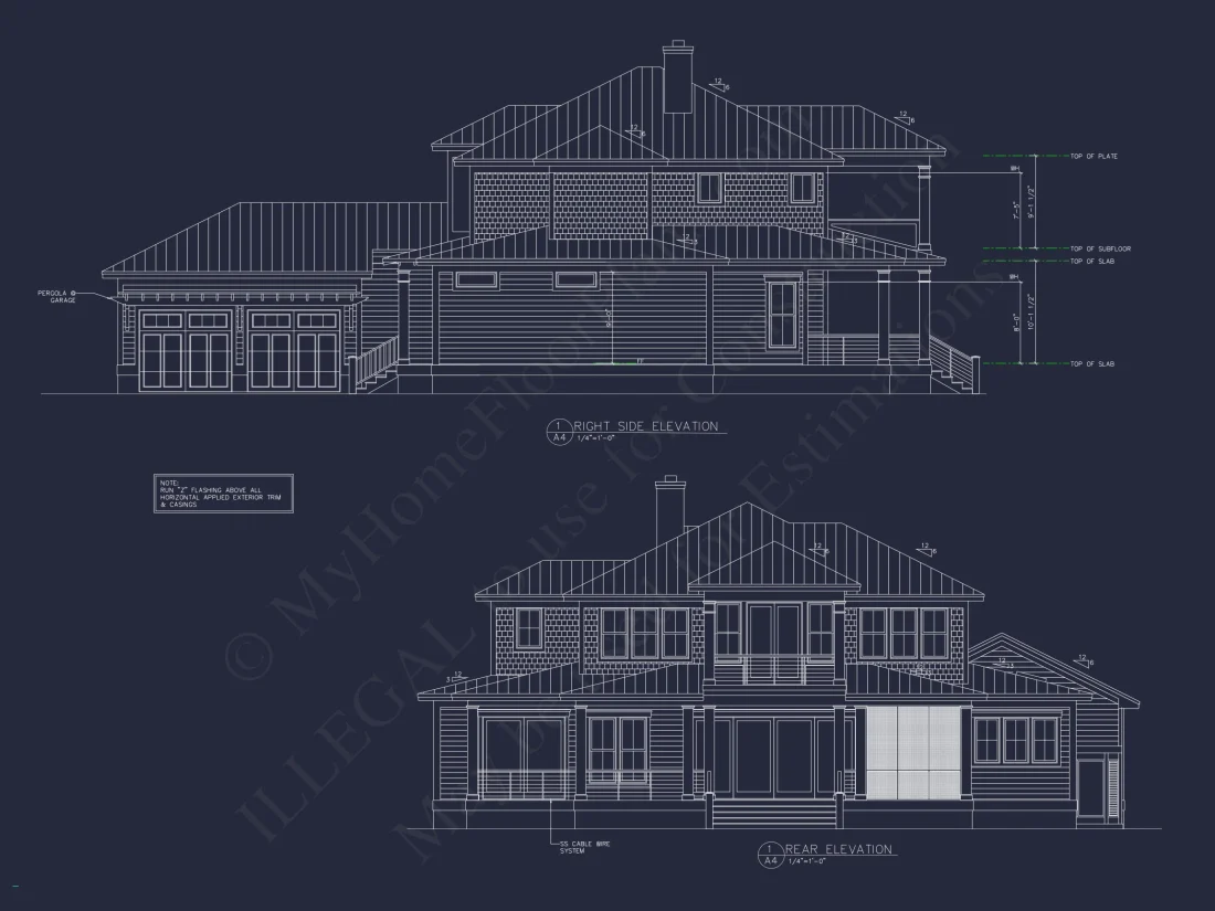 Coastal house Floor Plan - Modern Architecture Blueprint Designs