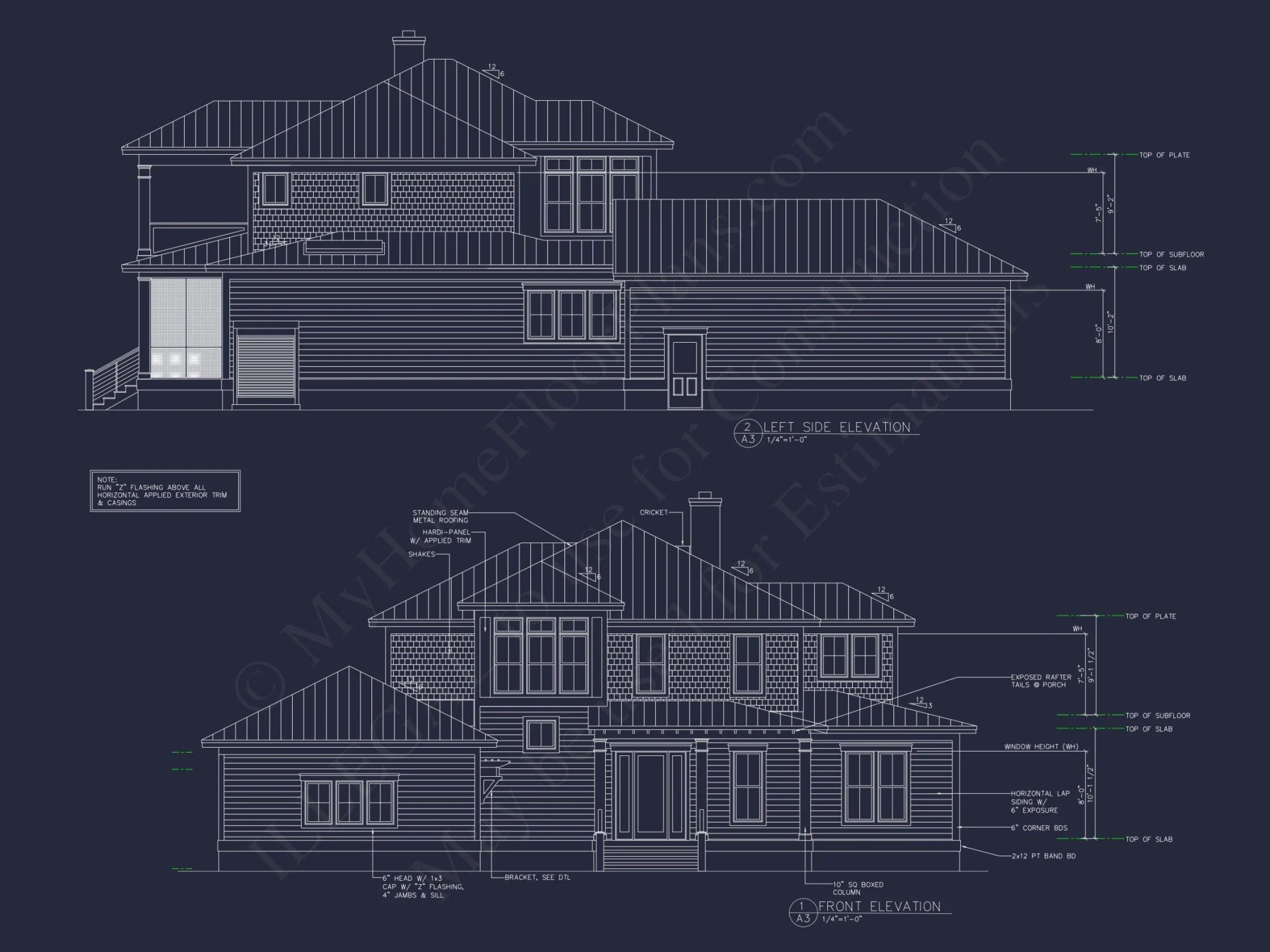Coastal house Floor Plan - Modern Architecture Blueprint Designs