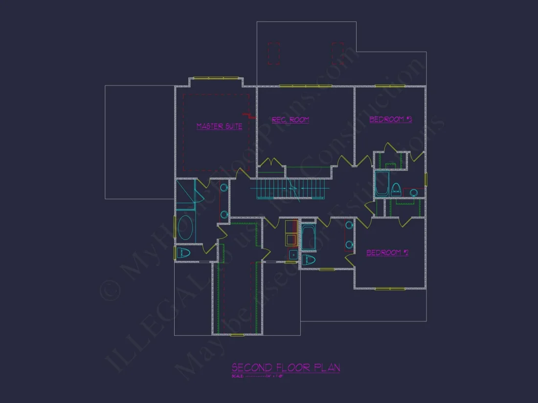 Spacious house Plan with 3D CAD Designs, Blueprint, and Floor Plans