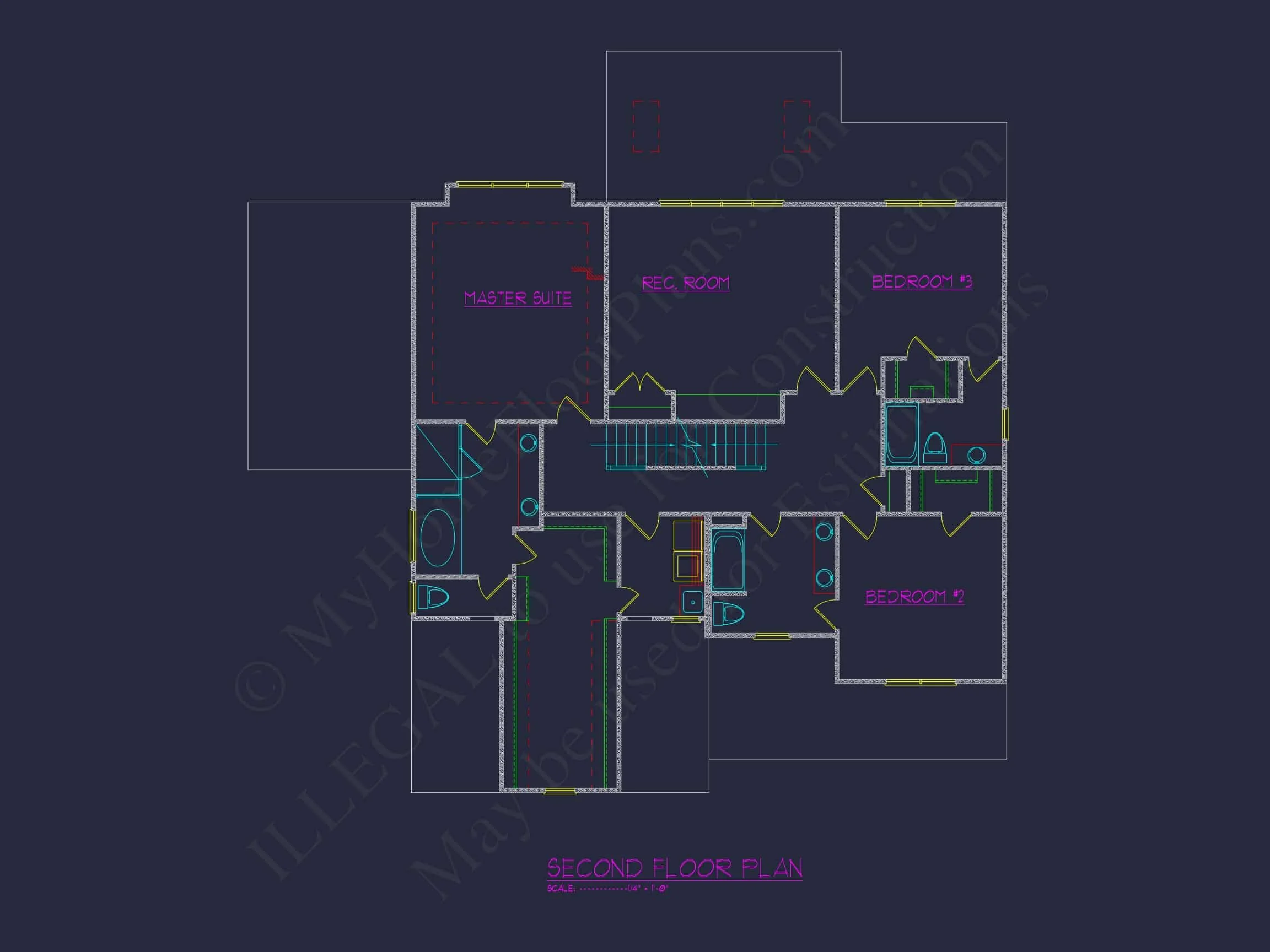 Spacious house Plan with 3D CAD Designs, Blueprint, and Floor Plans