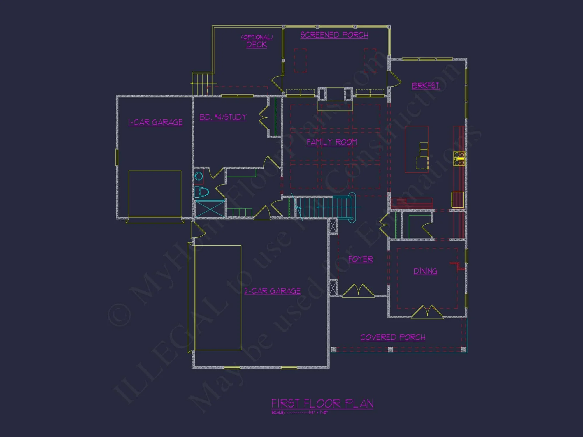 Spacious house Plan with 3D CAD Designs, Blueprint, and Floor Plans