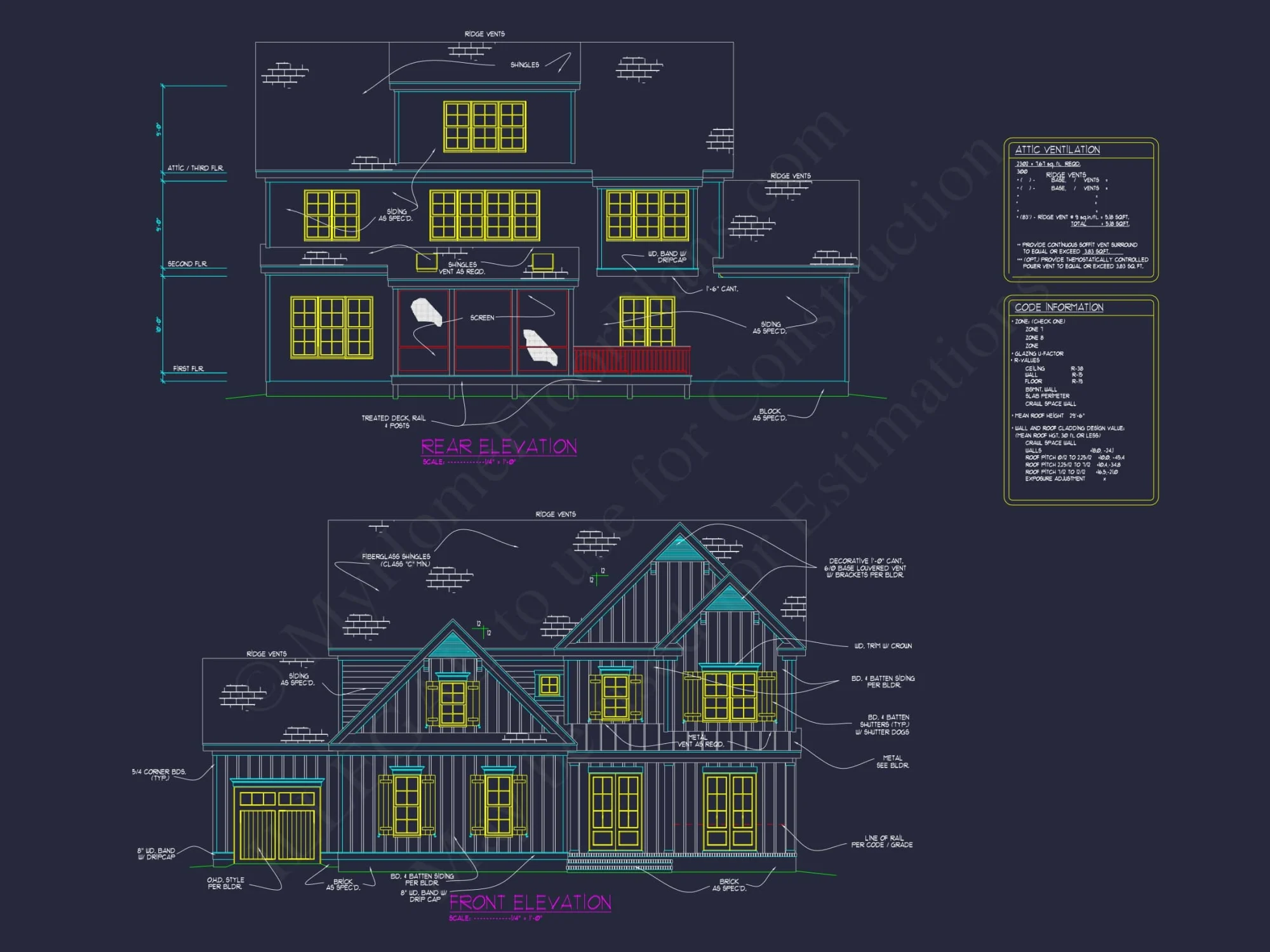 Spacious house Plan with 3D CAD Designs, Blueprint, and Floor Plans