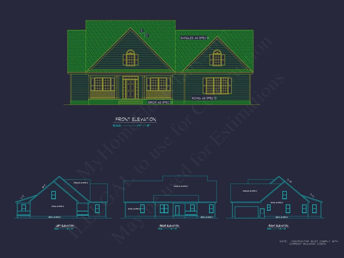 house Blueprint Design with Floor Plan CAD
