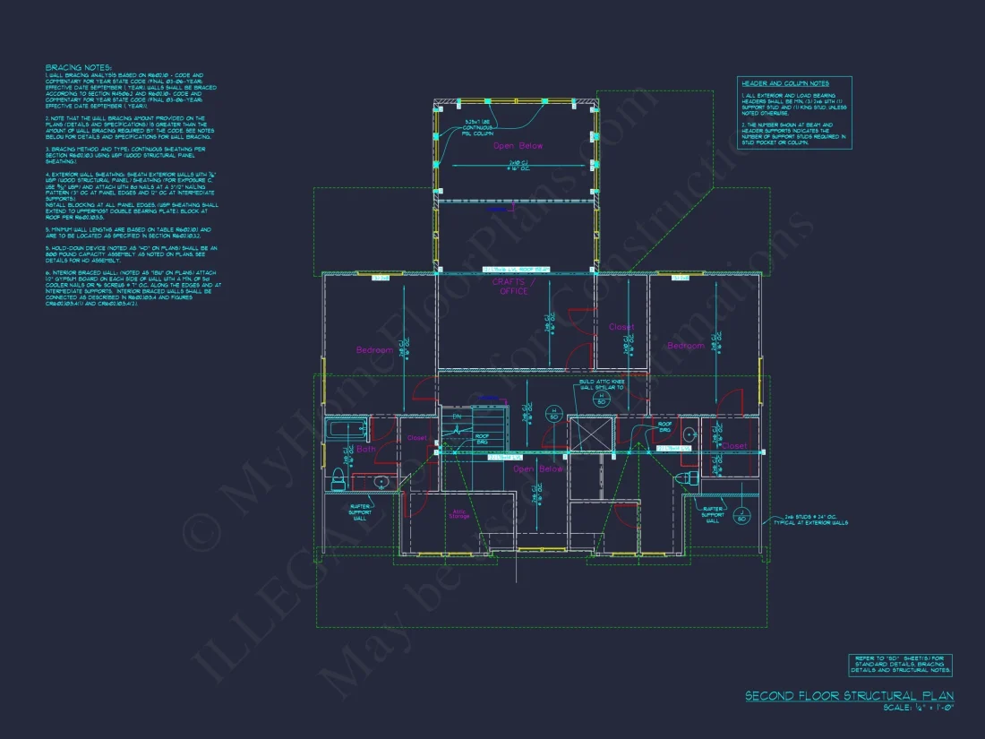 Craftsman house Plan with Modern Floor Plans and CAD Designs