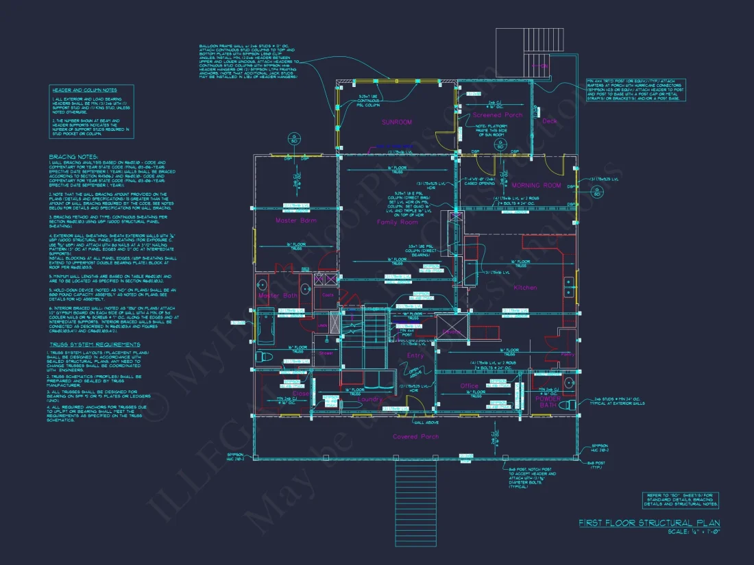 Craftsman house Plan with Modern Floor Plans and CAD Designs
