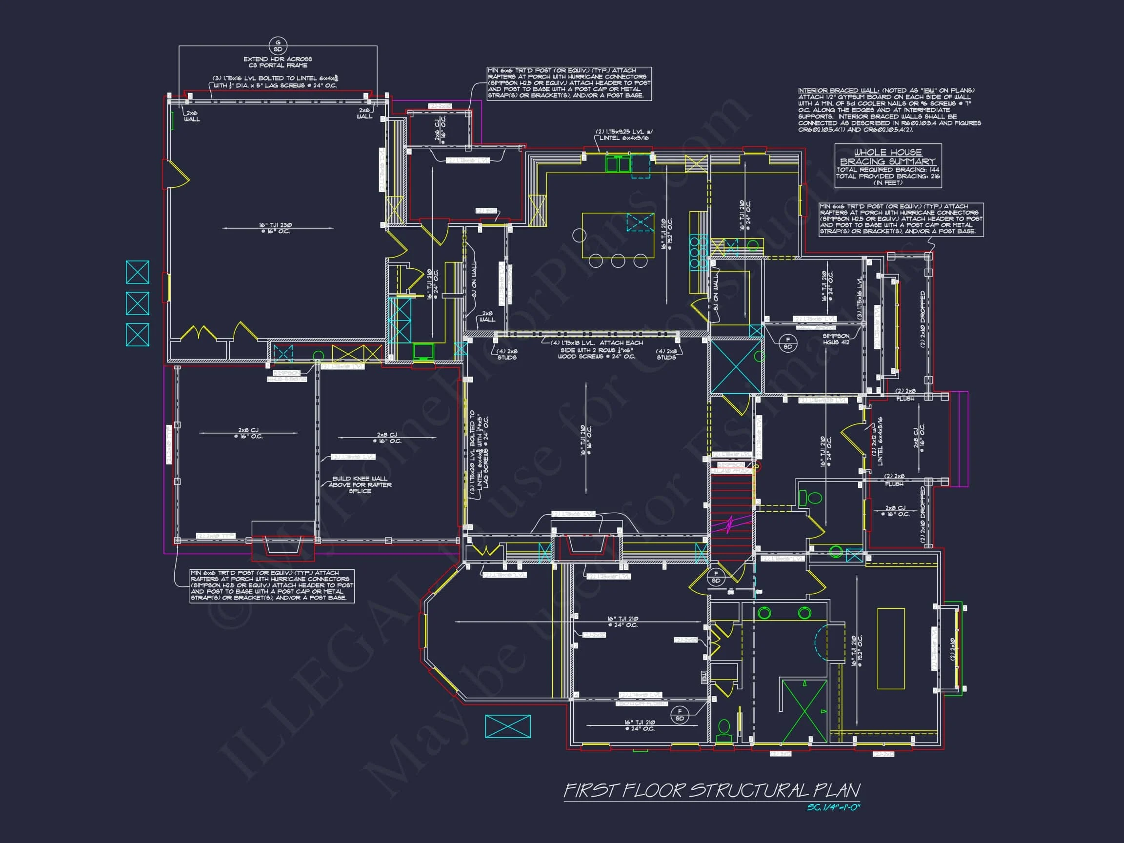 16-1212 HOUSE PLAN - 4-Bed, 5-Bath French Country House Plan – 5,000 Sq Ft, 2 Stories with Bonus Room & Oversized Garage 15 Elegant 2-Story house Plan with CAD Blueprint & Architectural Designs