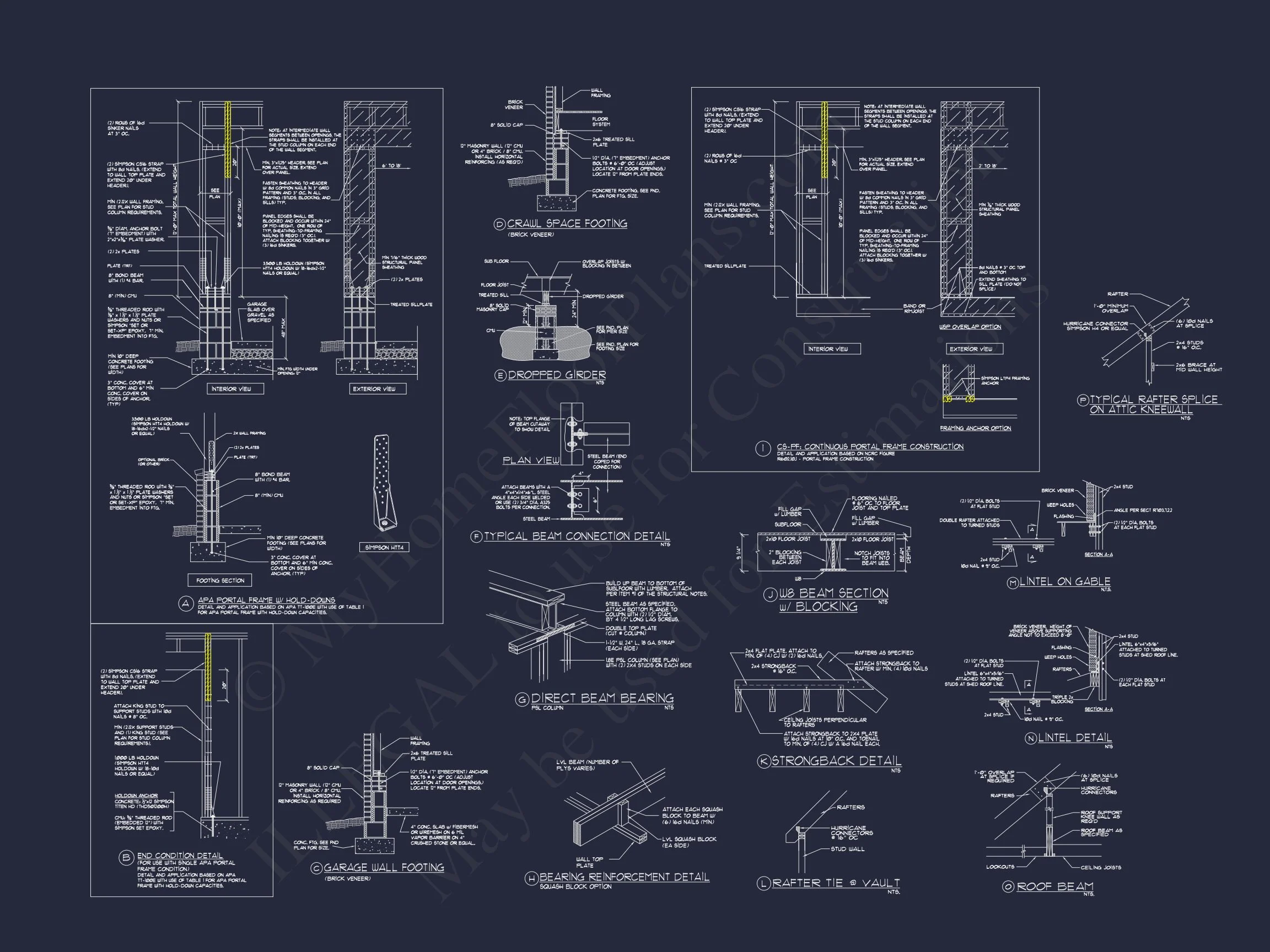 16-1195 HOUSE PLAN - 5-Bed, 5-Bath European House Plan – 5,412 Sq Ft, 2.5 Stories with Bonus Room & Office 19 Detailed house Plan with 5 Beds, Floor Designs & CAD Blueprint