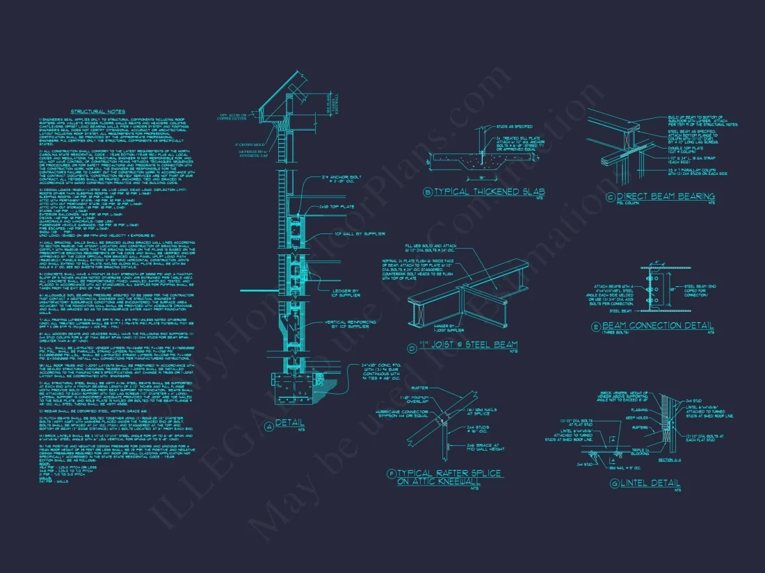 Elegant house Plan: 3.5-Story CAD Floor Blueprint Designs