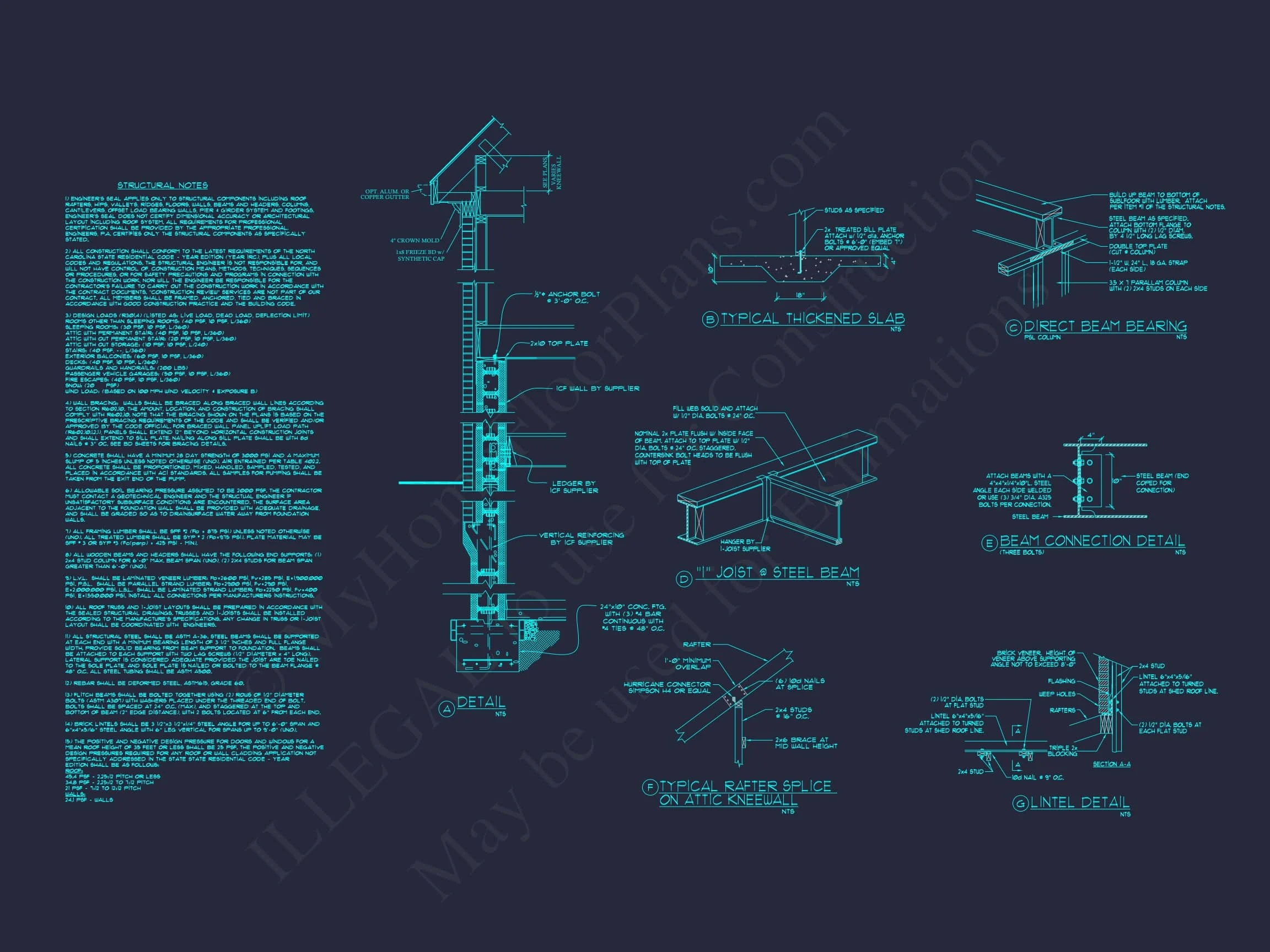 16-1194 HOUSE PLAN - Elegant House Plan: 3.5-Story CAD Floor Blueprint Designs 17 Elegant house Plan: 3.5-Story CAD Floor Blueprint Designs