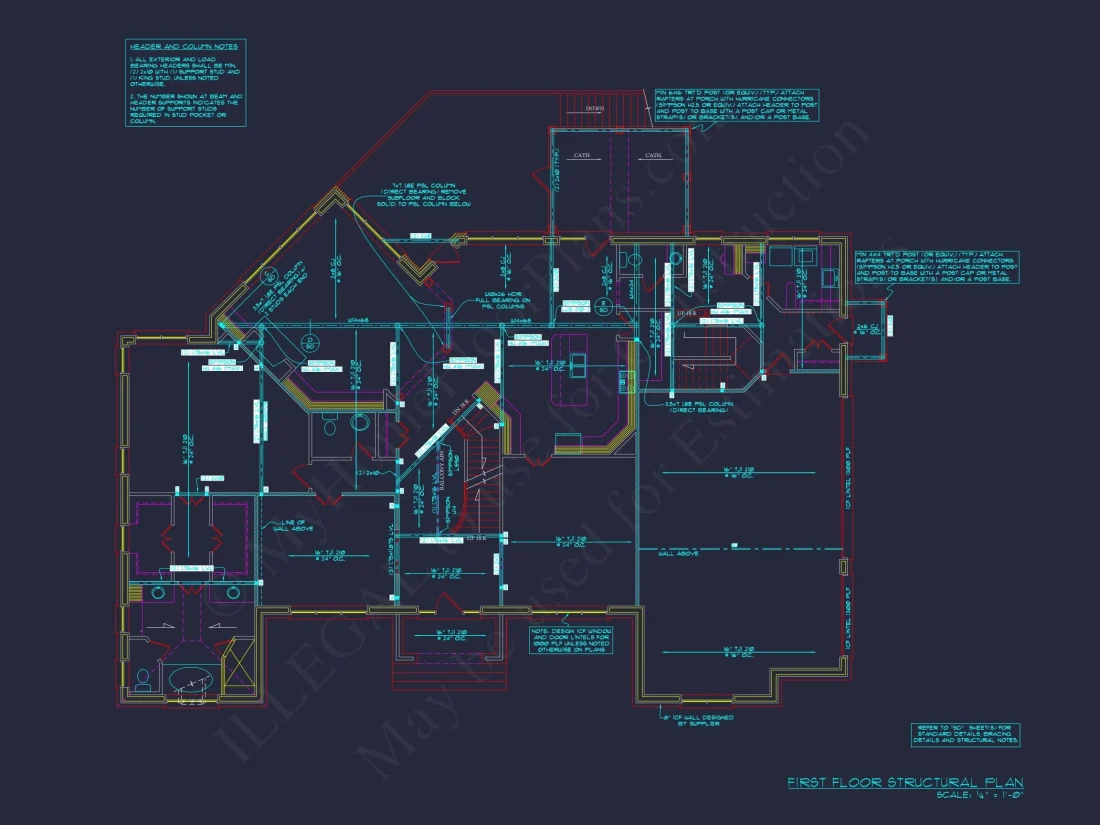 Elegant house Plan: 3.5-Story CAD Floor Blueprint Designs