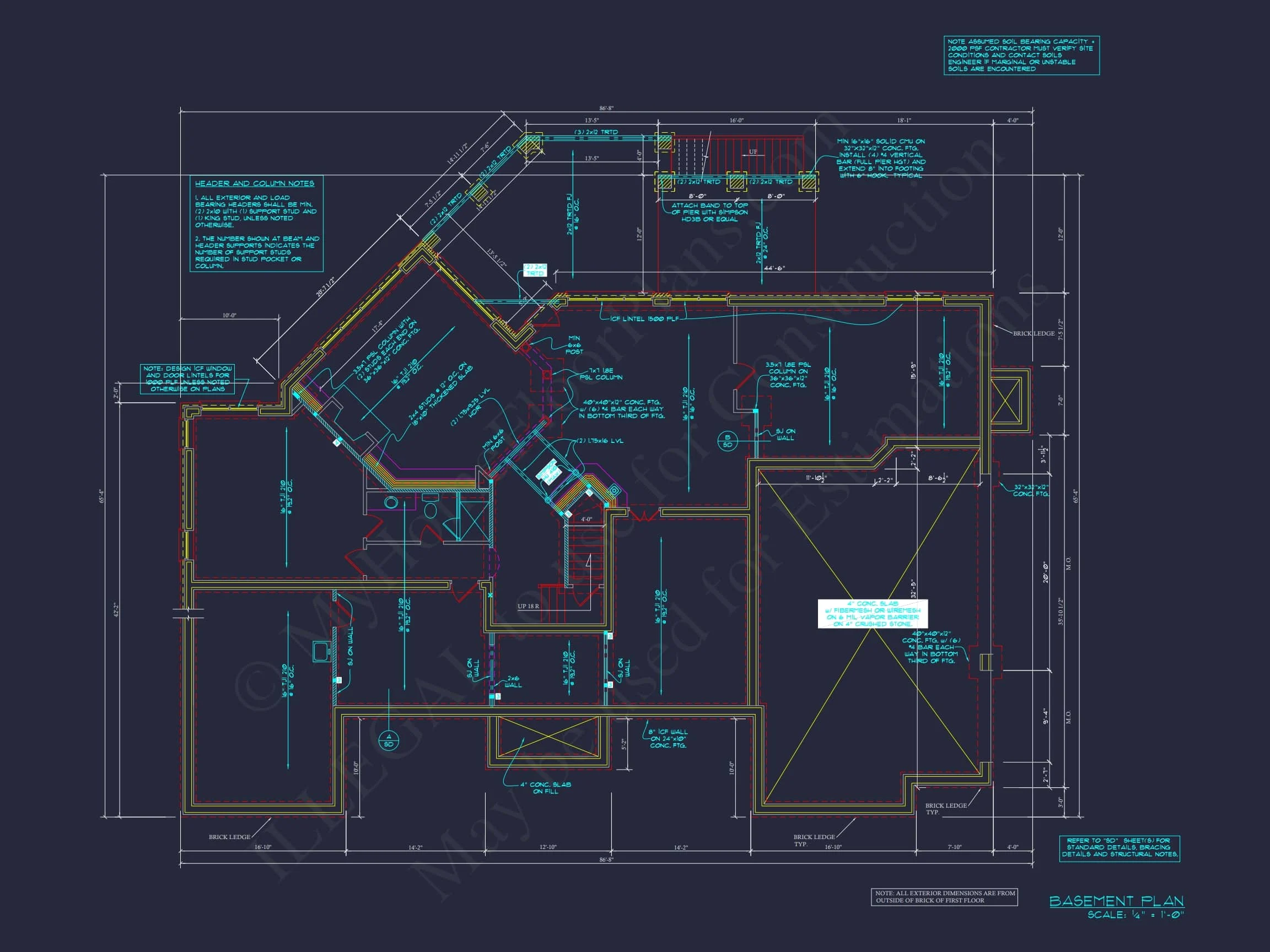 Elegant house Plan: 3.5-Story CAD Floor Blueprint Designs
