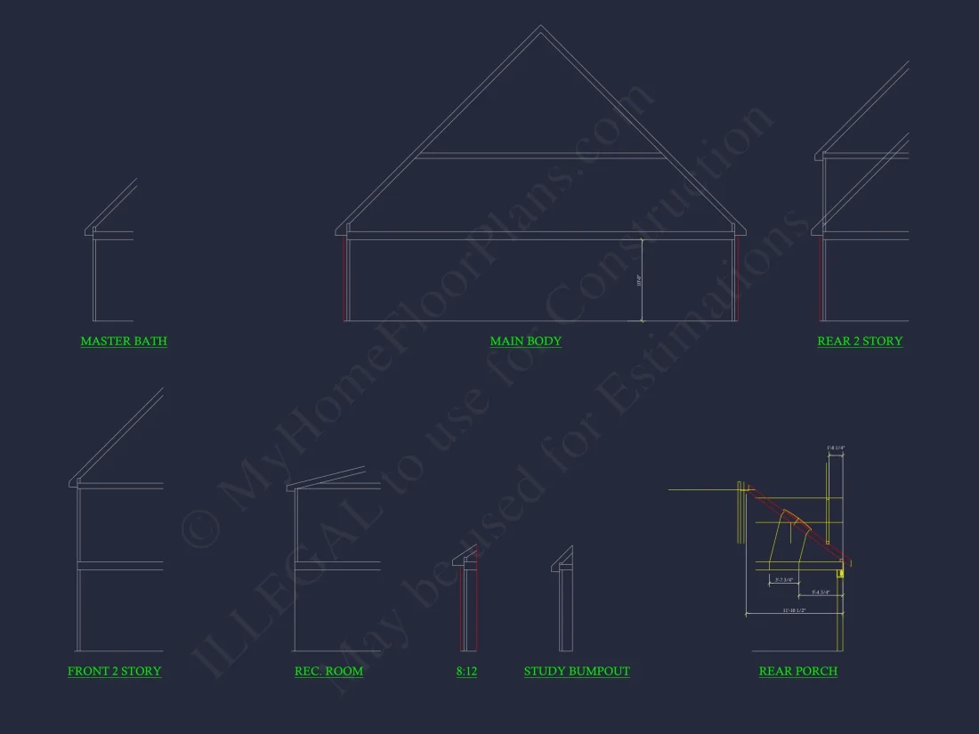 Elegant house Floor Plan with CAD Blueprints and Modern Designs