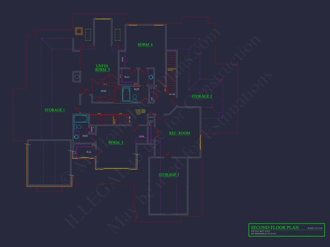 Elegant house Floor Plan with CAD Blueprints and Modern Designs