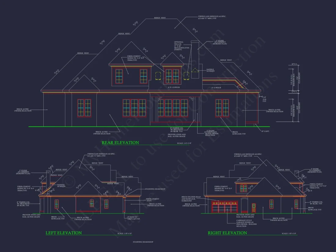 Elegant house Floor Plan with CAD Blueprints and Modern Designs