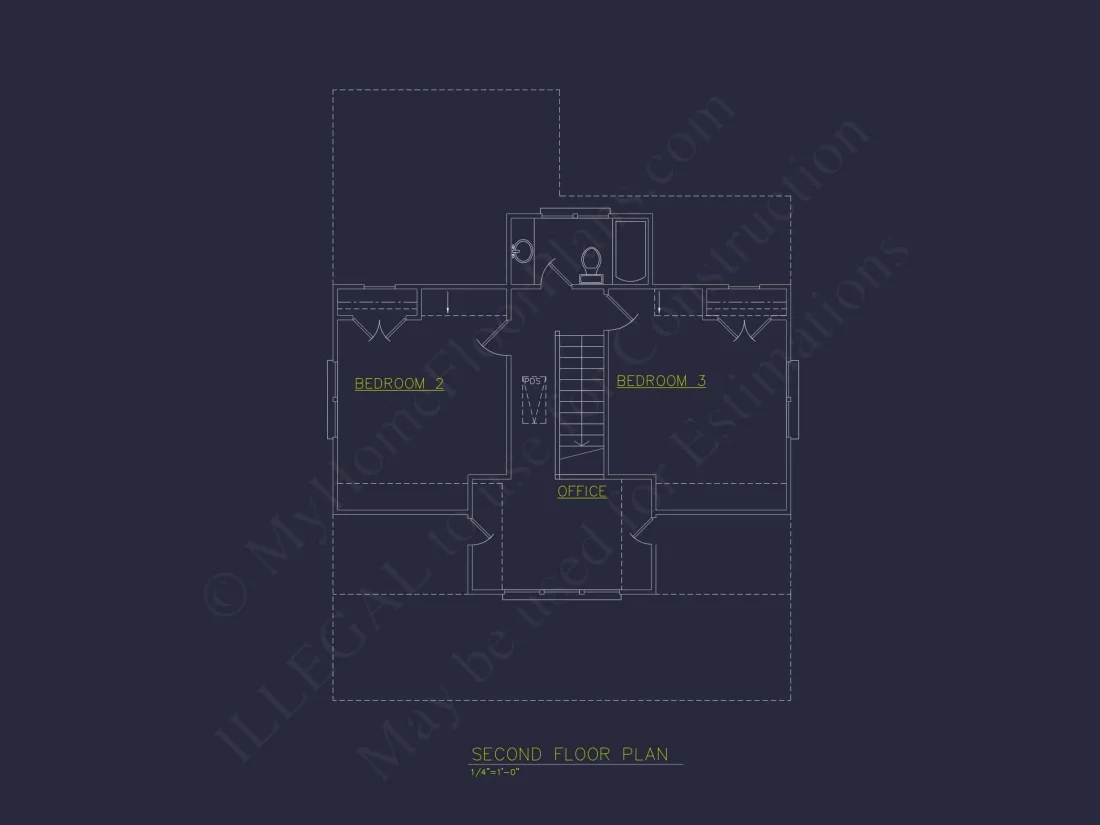 Modern 2-Story Beach house Floor Plan