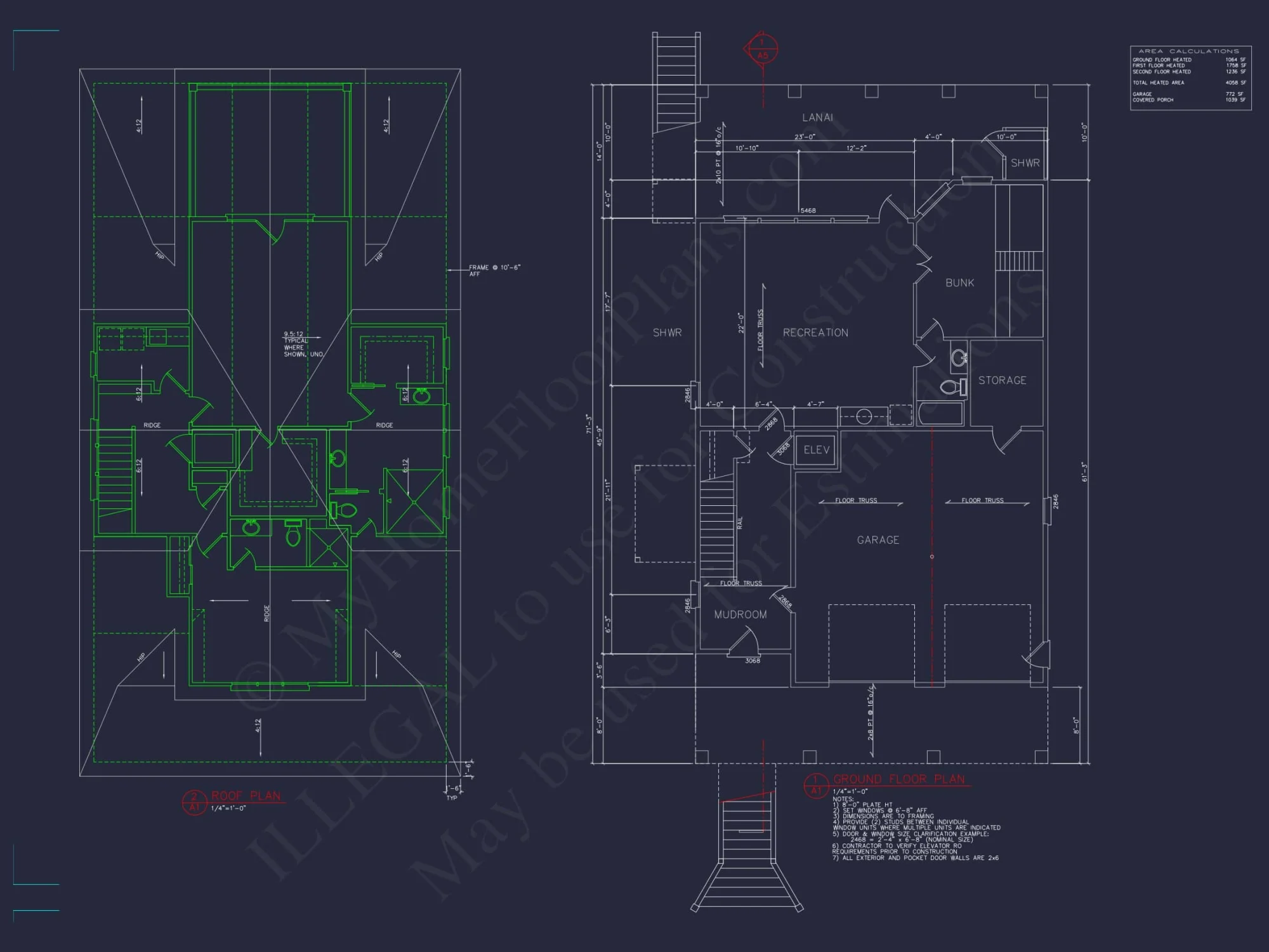 Expansive Coastal house Plan with 4 Bedrooms and 3 Stories