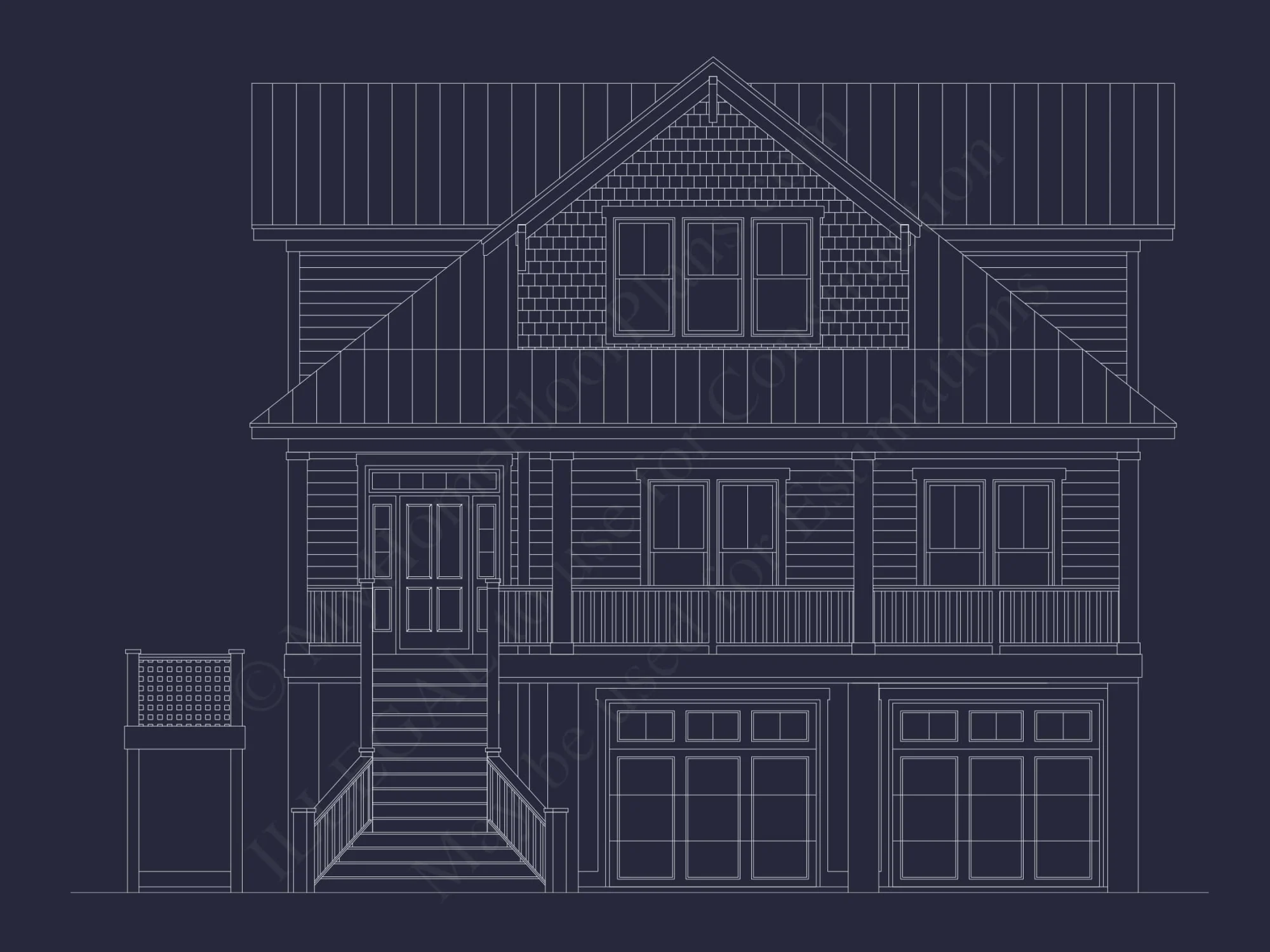Expansive Coastal house Plan with 4 Bedrooms and 3 Stories