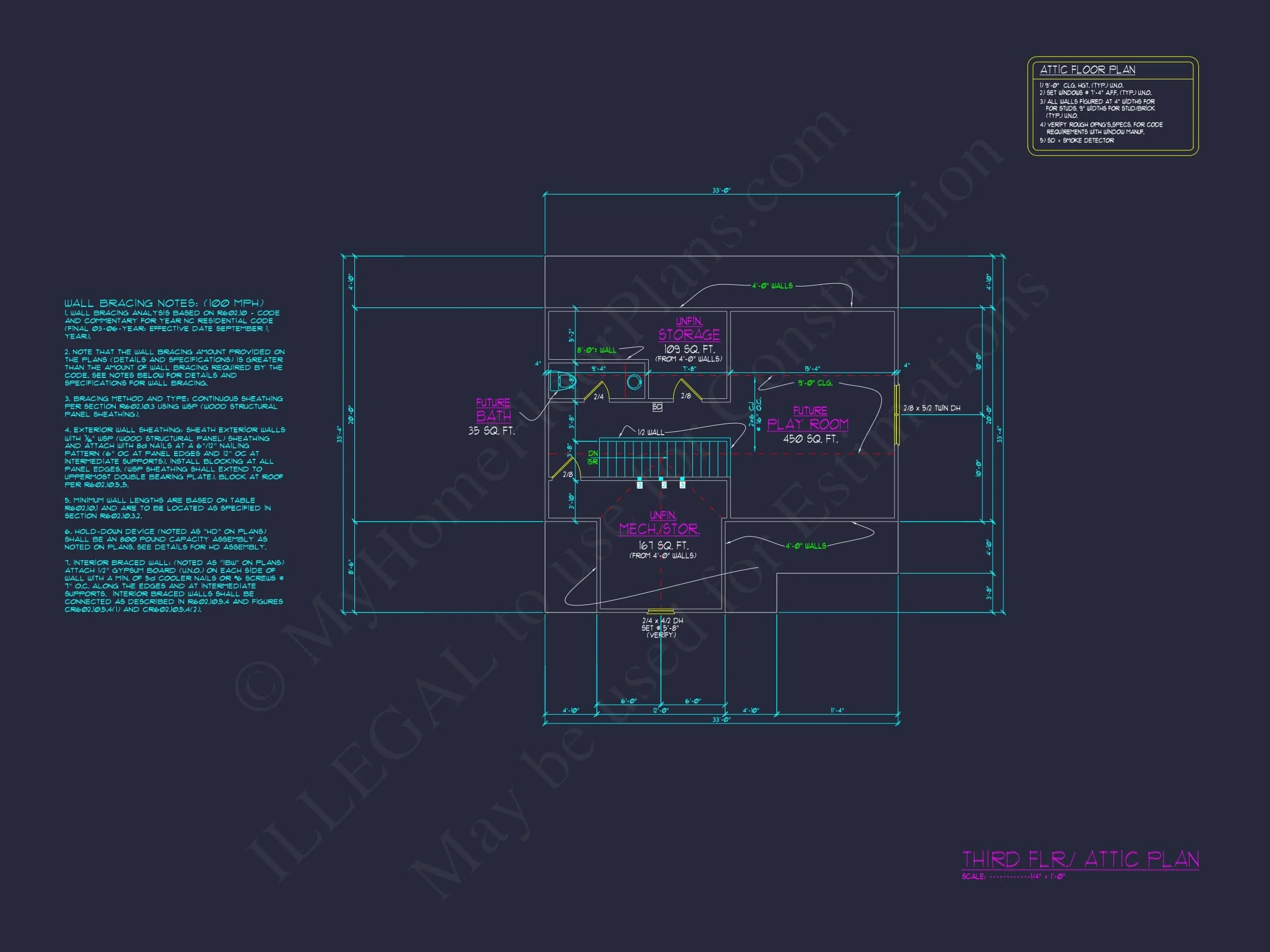15-2051 HOUSE PLAN - 4-Bed, 5-Bath, 3,014 SF Traditional Craftsman House Plan 36 CAD Floor Plans and Designs