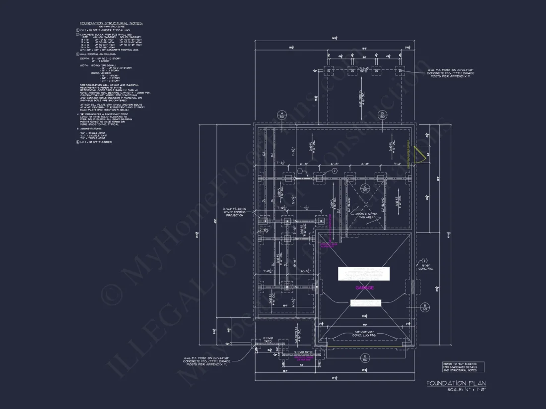 Craftsman house Floor Plan: 2540 Sq Ft, 2-Story Blueprint