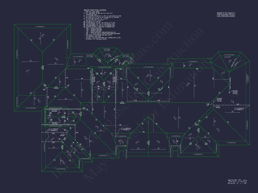 Luxury house Plan with 3-Car Garage