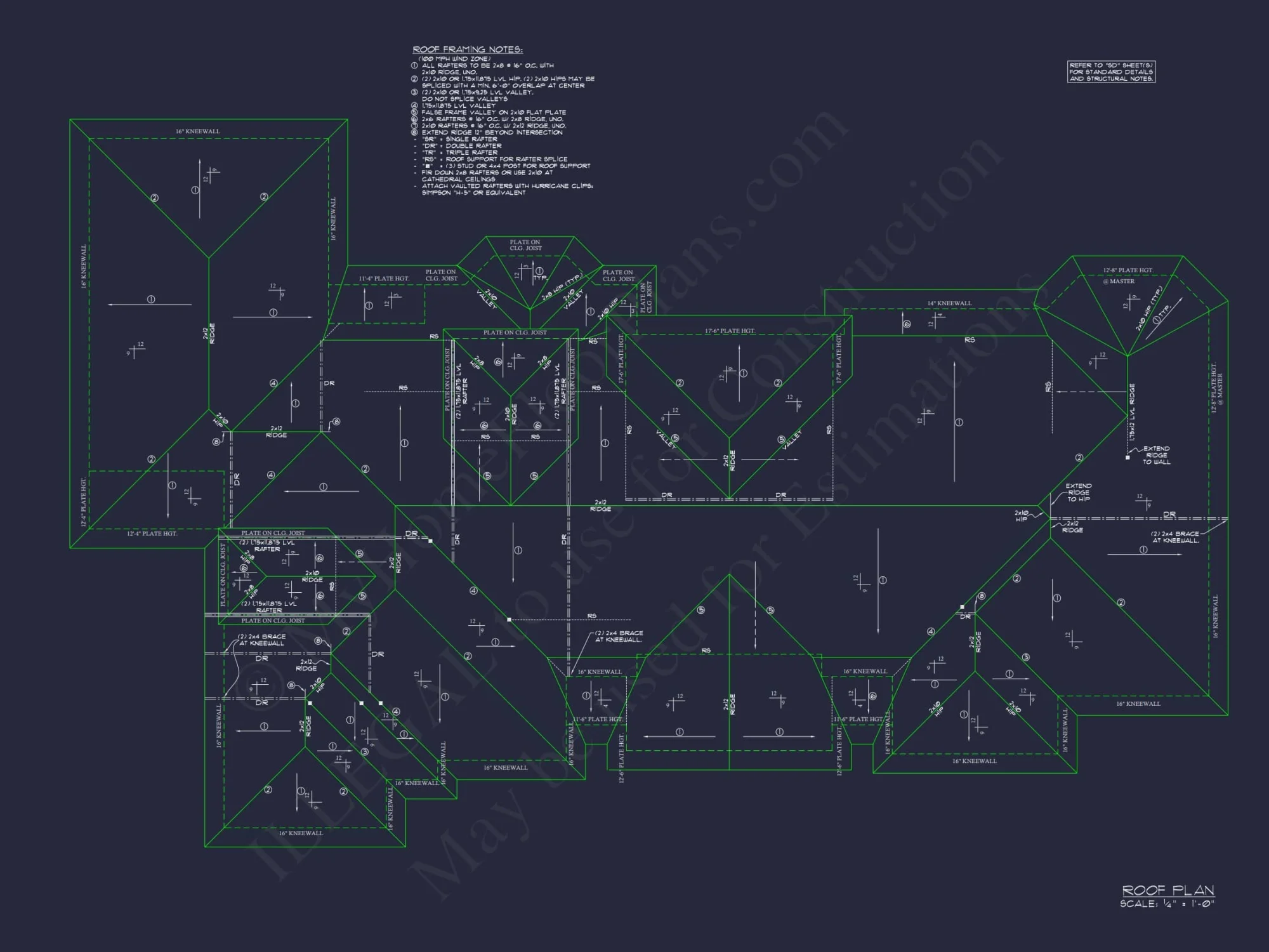 Luxury house Plan with 3-Car Garage
