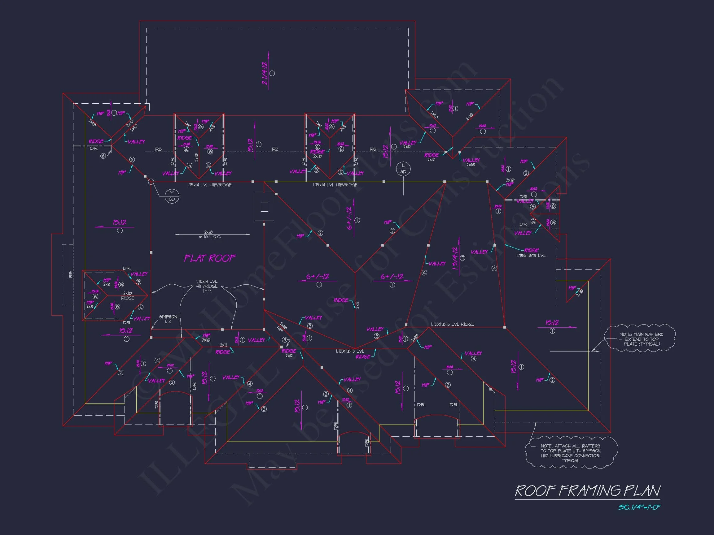 15-1927 HOUSE PLAN - French Country House Plan with 5 Bedrooms, 2-Story CAD Blueprint 19 French Country house Plan with 5 Bedrooms, 2-Story CAD Blueprint
