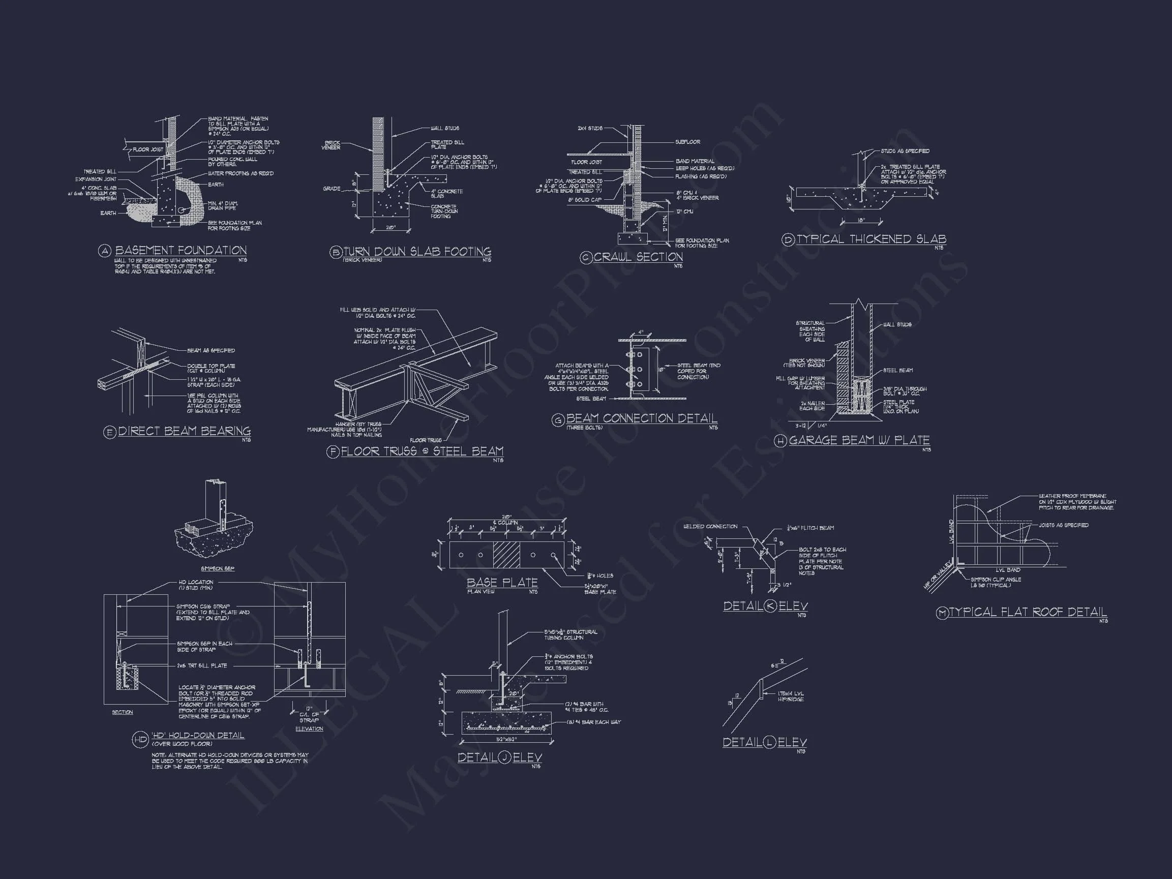 15-1927 HOUSE PLAN - French Country House Plan with 5 Bedrooms, 2-Story CAD Blueprint 20 French Country house Plan with 5 Bedrooms, 2-Story CAD Blueprint