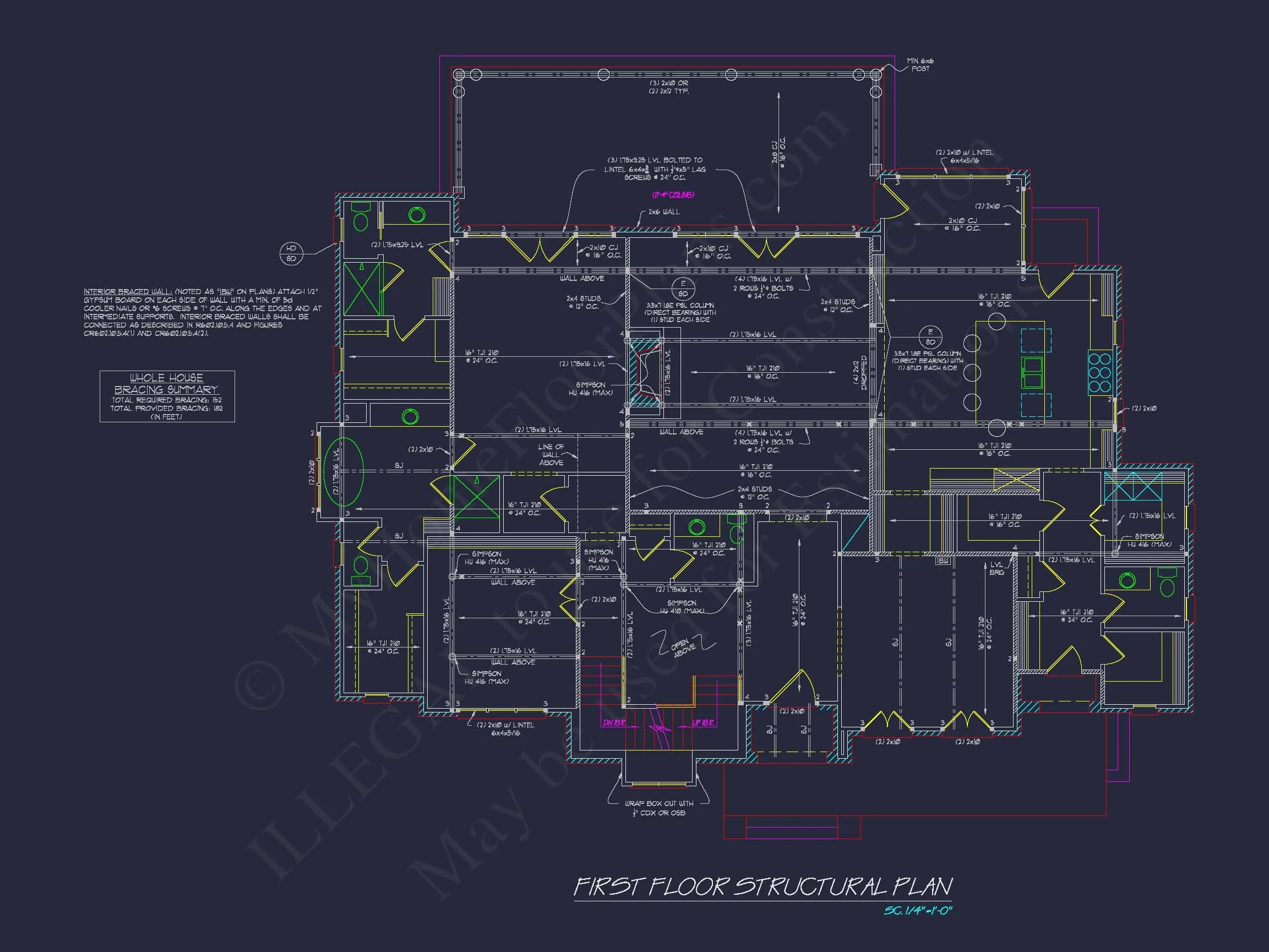 15-1927 HOUSE PLAN - French Country House Plan with 5 Bedrooms, 2-Story CAD Blueprint 17 French Country house Plan with 5 Bedrooms, 2-Story CAD Blueprint