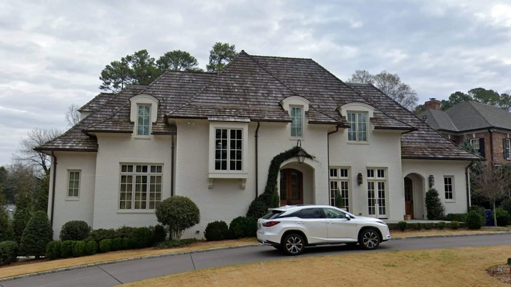 French Country house Plan with 5 Bedrooms, 2-Story CAD Blueprint