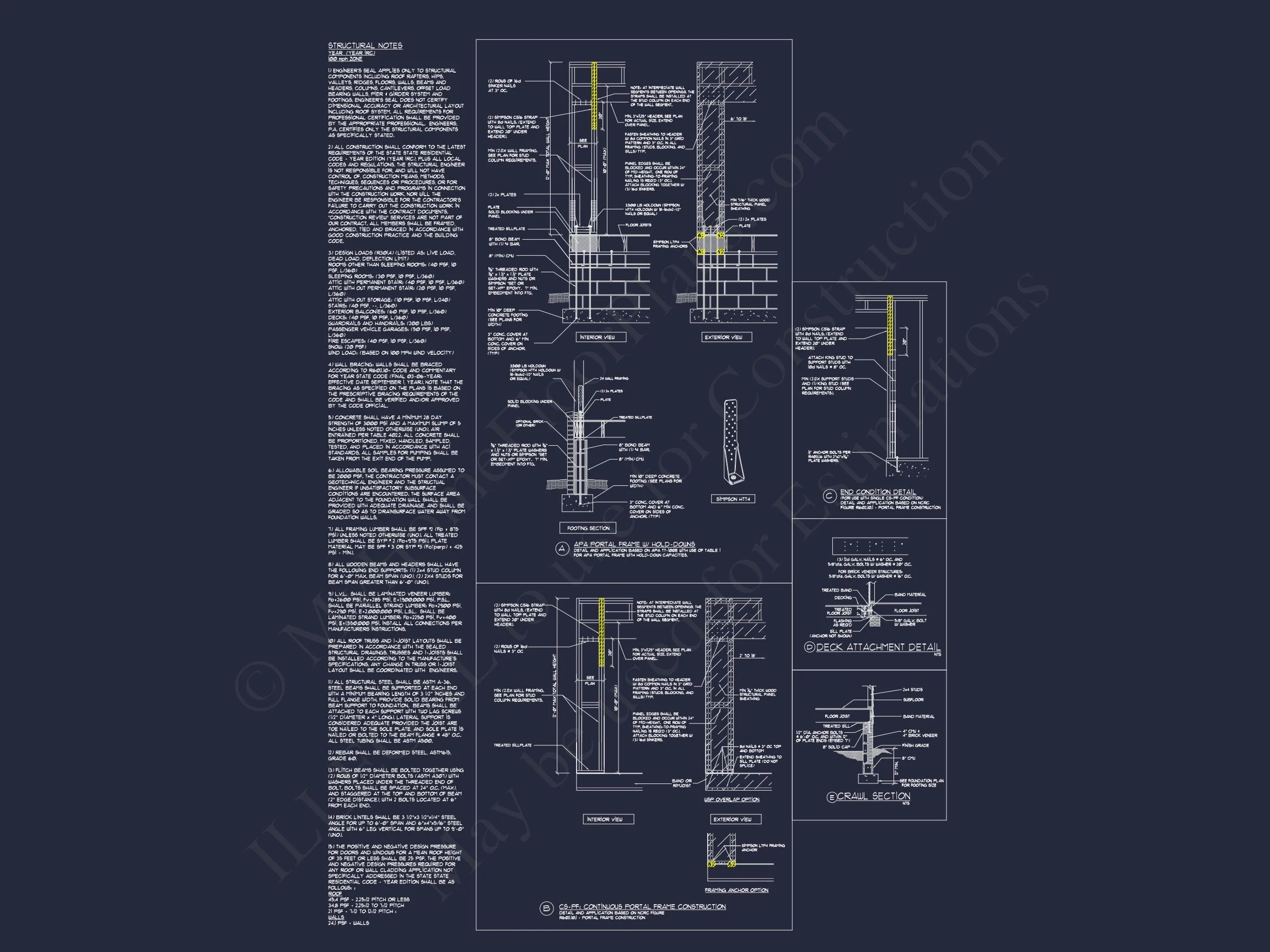 15-1907 HOUSE PLAN - 3-Bed, 2.5-Bath Modern House Plan – 1,956 Sq Ft, 2 Stories with Open Floor Plan & Office 14 Modern house Plan with Detailed CAD Design and Open Floor Plan