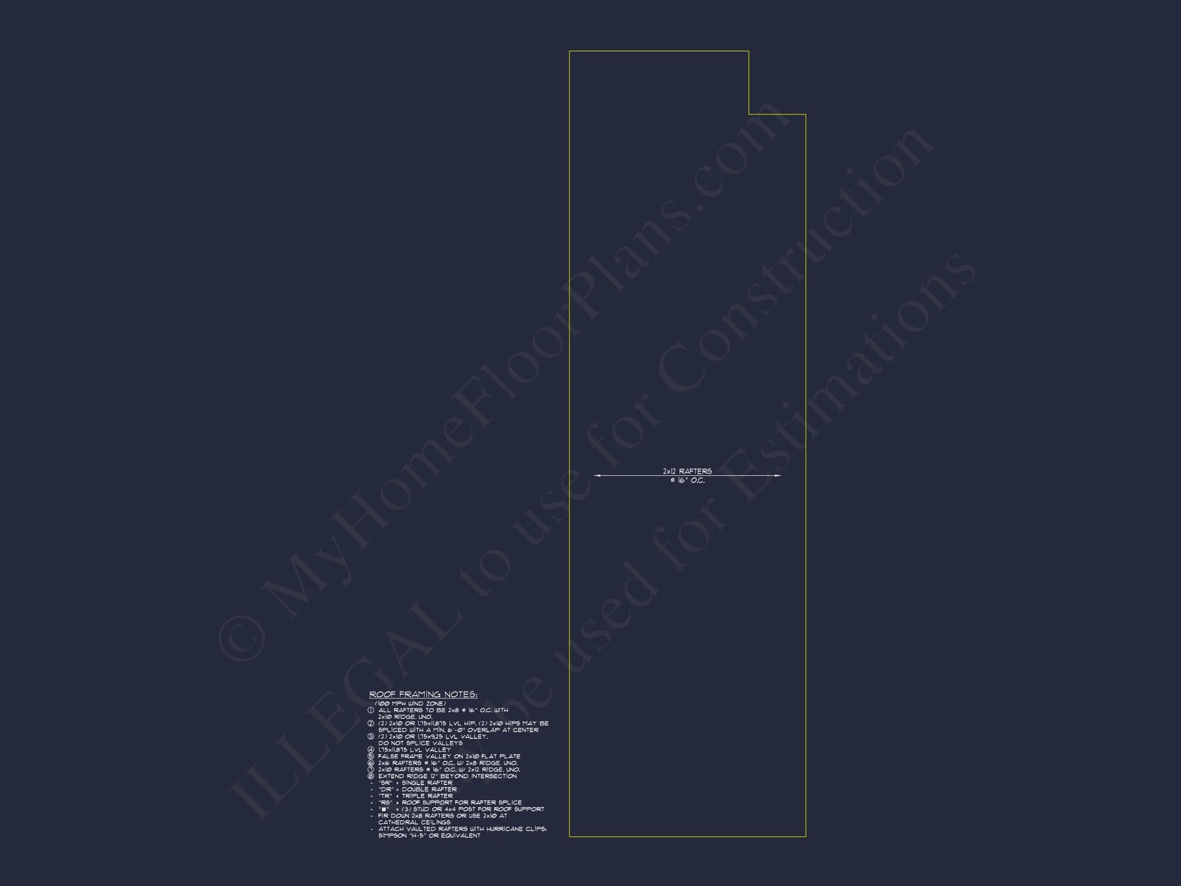 15-1907 HOUSE PLAN - 3-Bed, 2.5-Bath Modern House Plan – 1,956 Sq Ft, 2 Stories with Open Floor Plan & Office 13 Modern house Plan with Detailed CAD Design and Open Floor Plan
