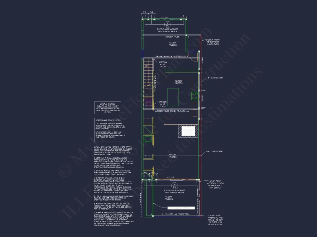 Modern house Plan with Detailed CAD Design and Open Floor Plan