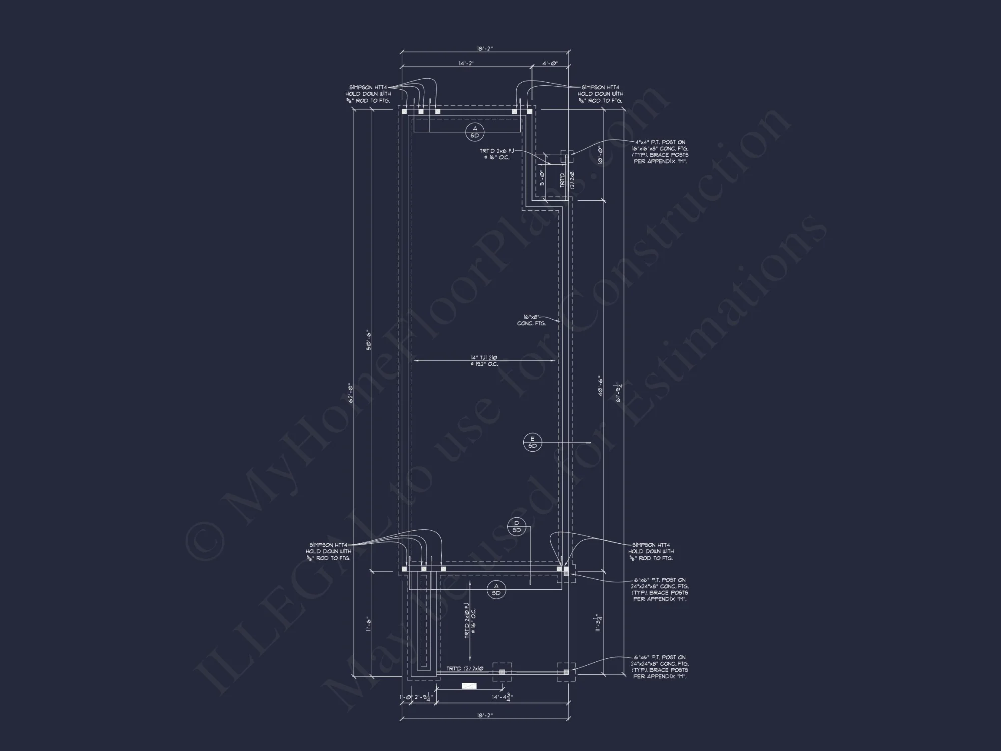 Modern house Plan with Detailed CAD Design and Open Floor Plan