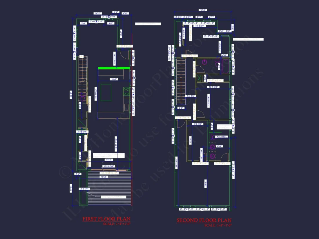 Modern house Plan with Detailed CAD Design and Open Floor Plan