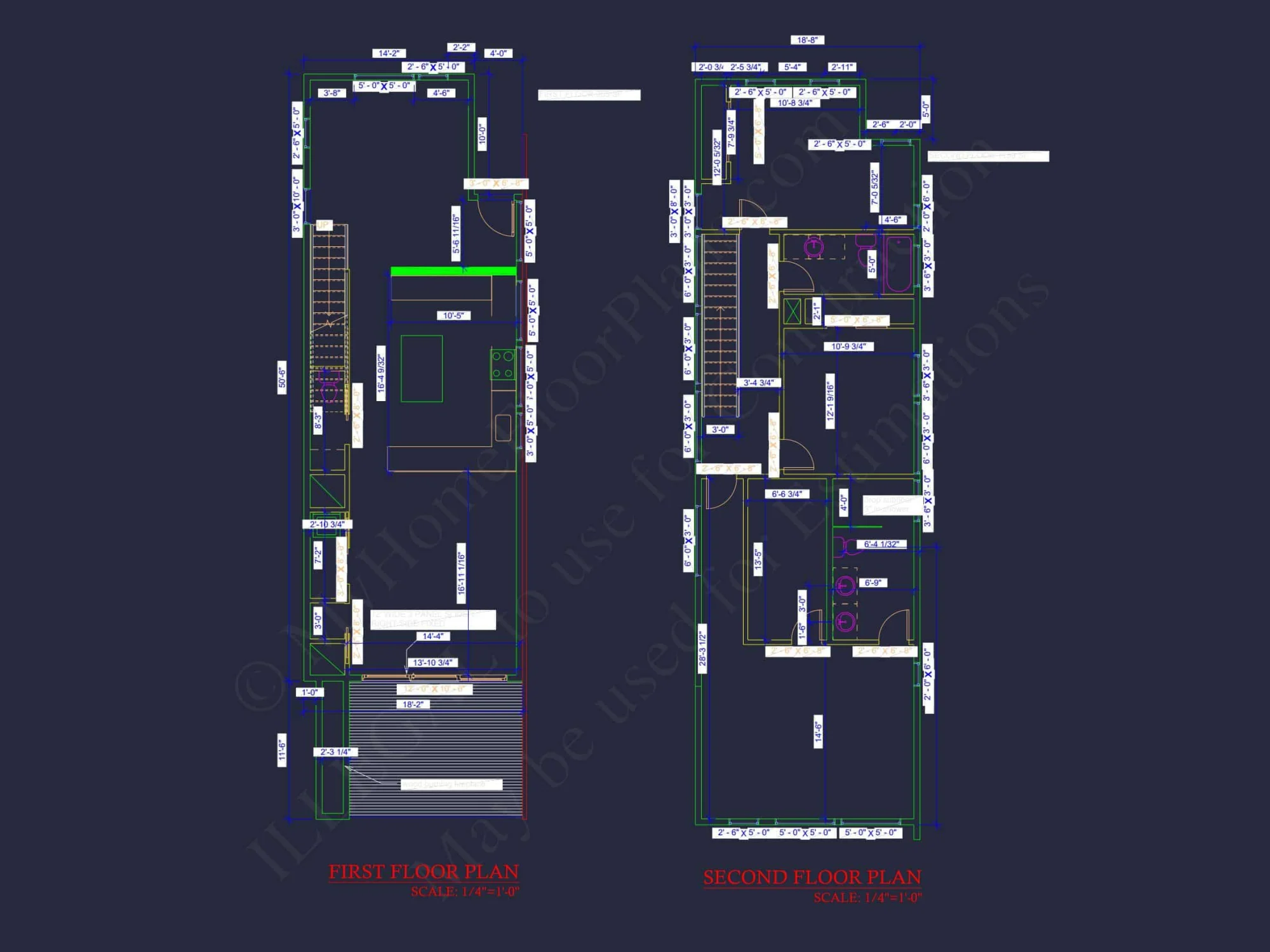 Modern house Plan with Detailed CAD Design and Open Floor Plan