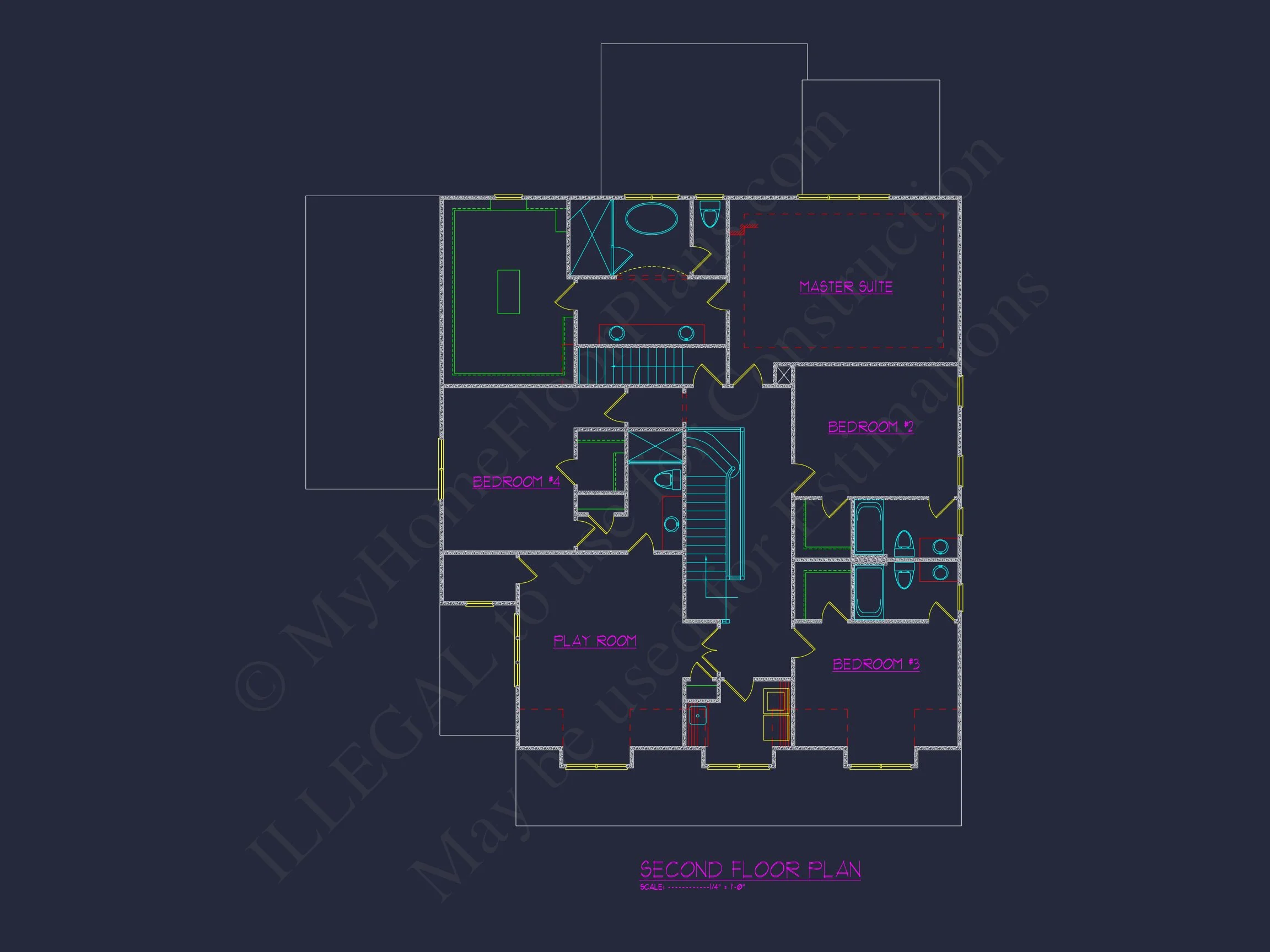 15-1785 HOUSE PLAN - 5-Bed, 5-Bath, 4,350 SF Rustic Farmhouse House Plan 29 Luxury house Design with Floor Plan, Blueprint & CAD Designs