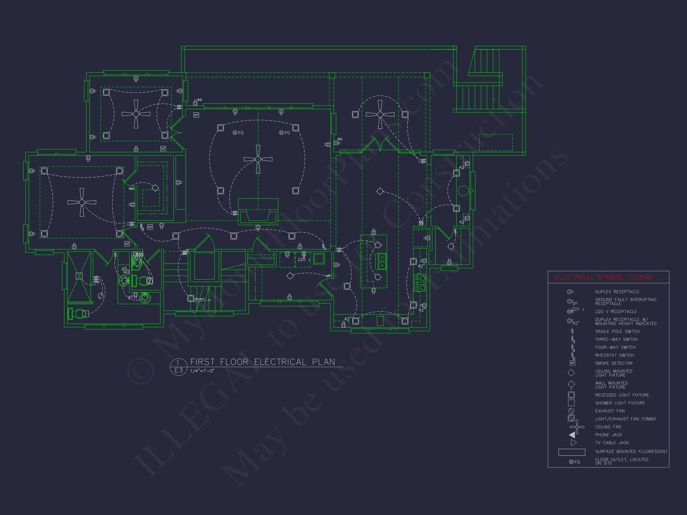 15-1713 HOUSE PLAN - Beach House Plan - Spacious 2-Story CAD Floor Designs 12 Beach house Plan - Spacious 2-Story CAD Floor Designs